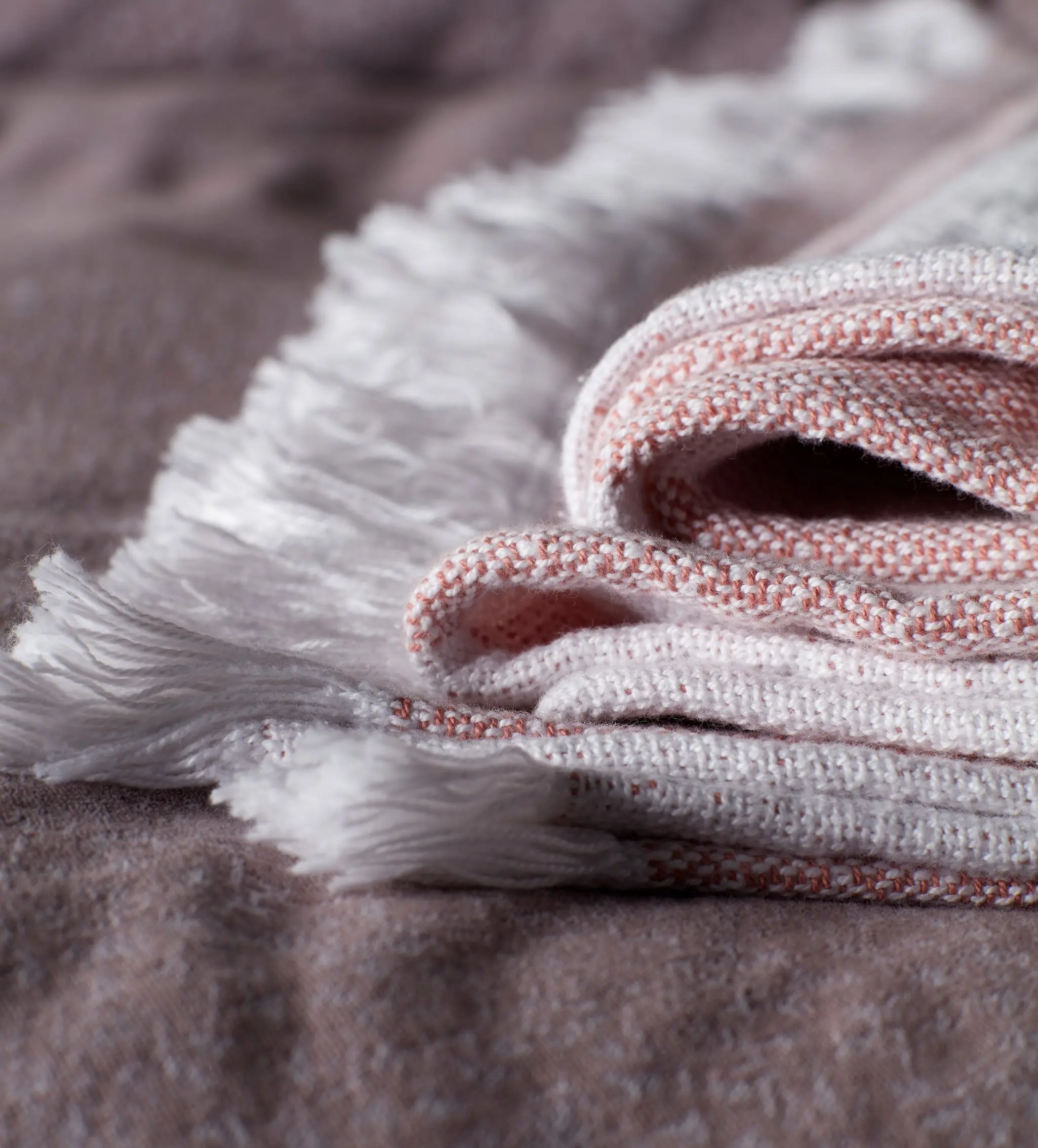 Ash Rose Sofia 100% Cotton Blanket