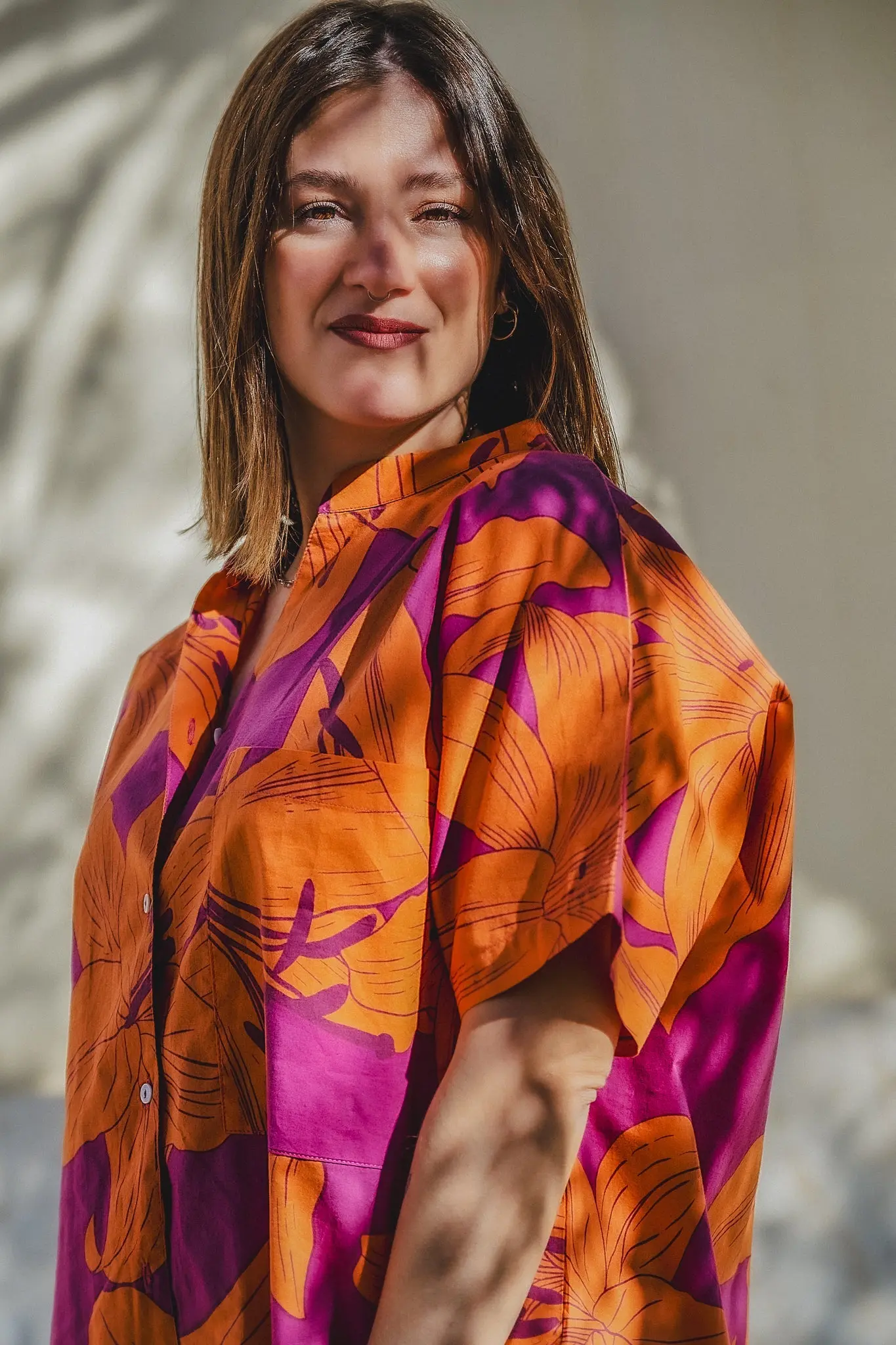 Ashna Bold Floral Print Cotton Pyjamas - Image 3