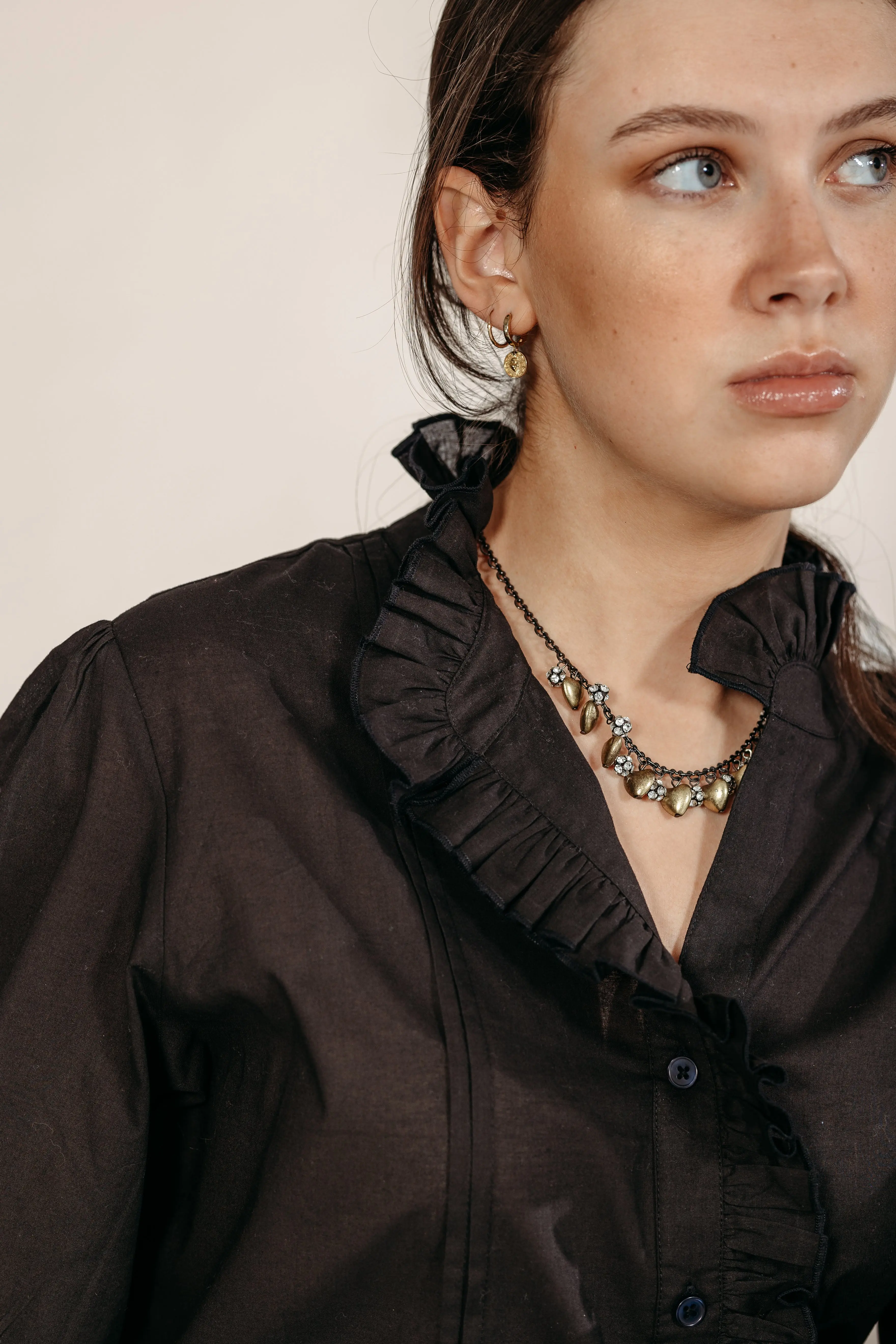 Ashvi Black Cotton Blouse - Image 4