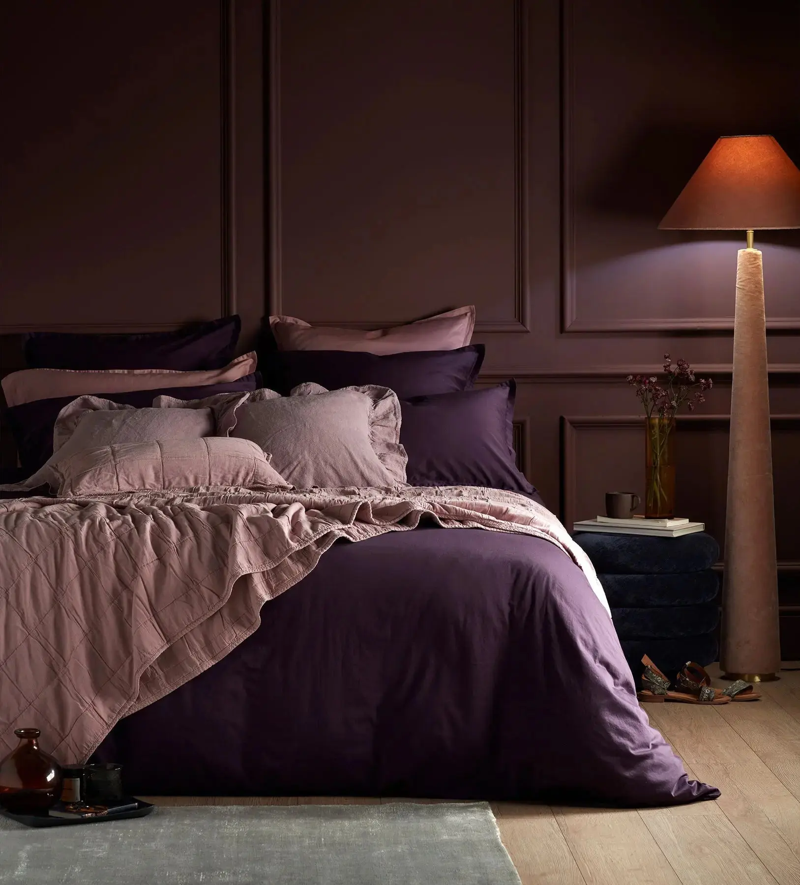 Aubergine Super Soft 100% Cotton Pillowcase - Image 4