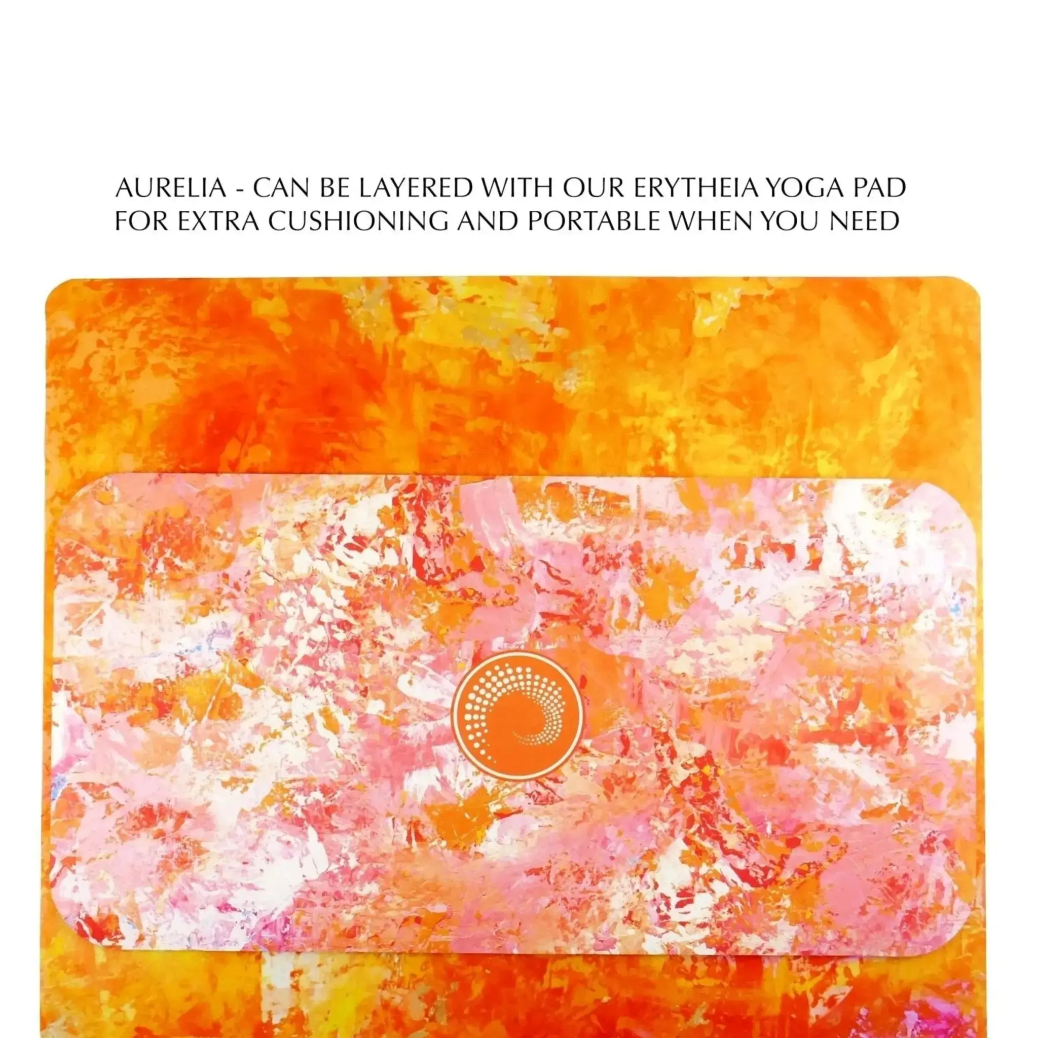 Aurelia Orange Travel Yoga Mat - Image 10