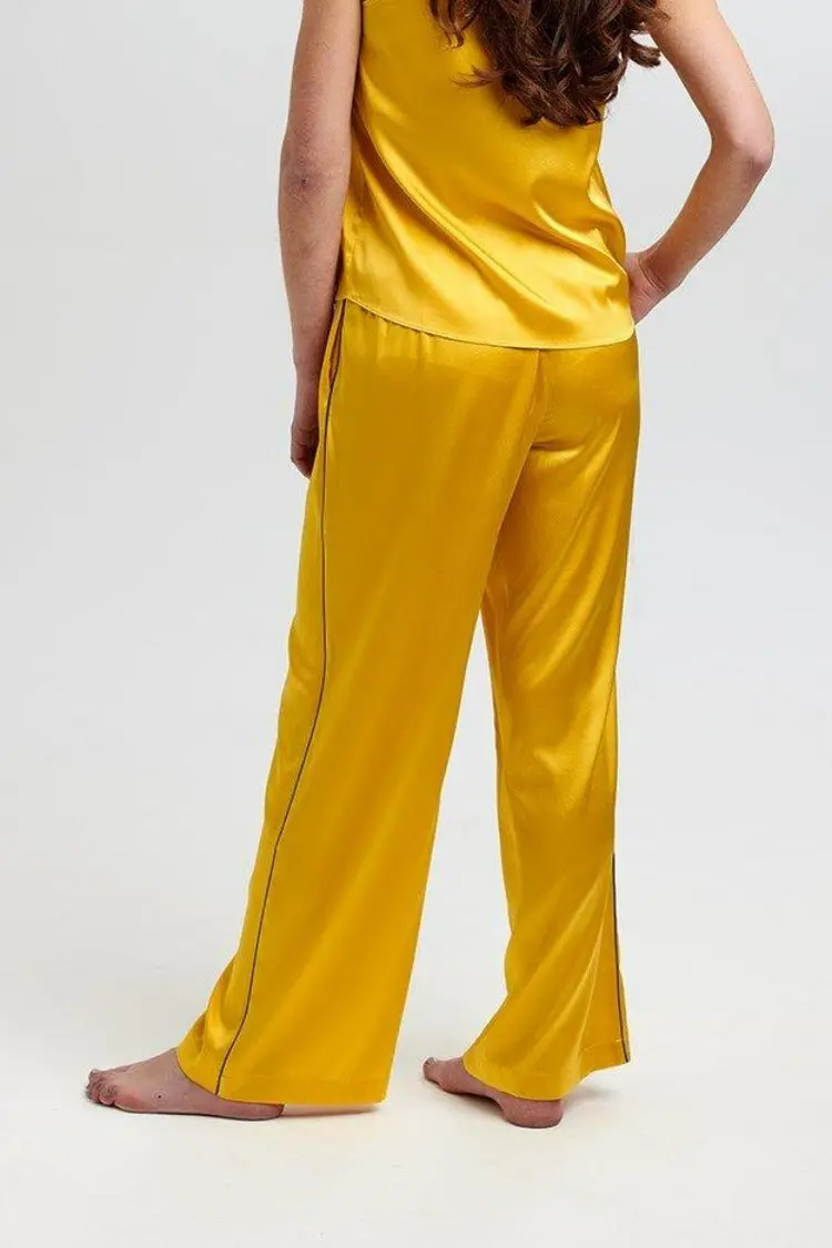 Aurelie Honeybee Silk Trouser - Image 4