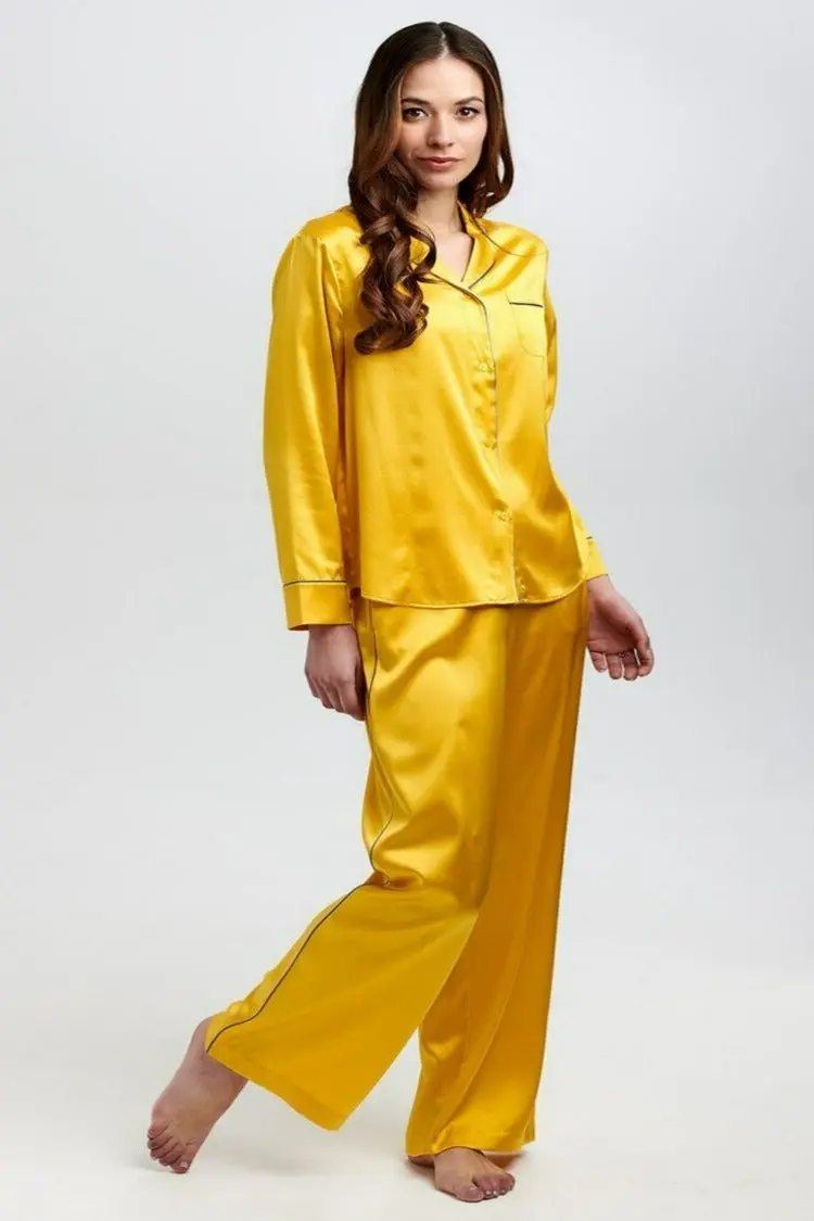 Aurelie Honeybee Silk Trouser - Image 5