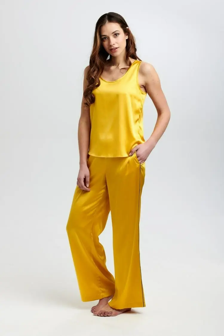 Aurelie Honeybee Silk Trouser - Image 7