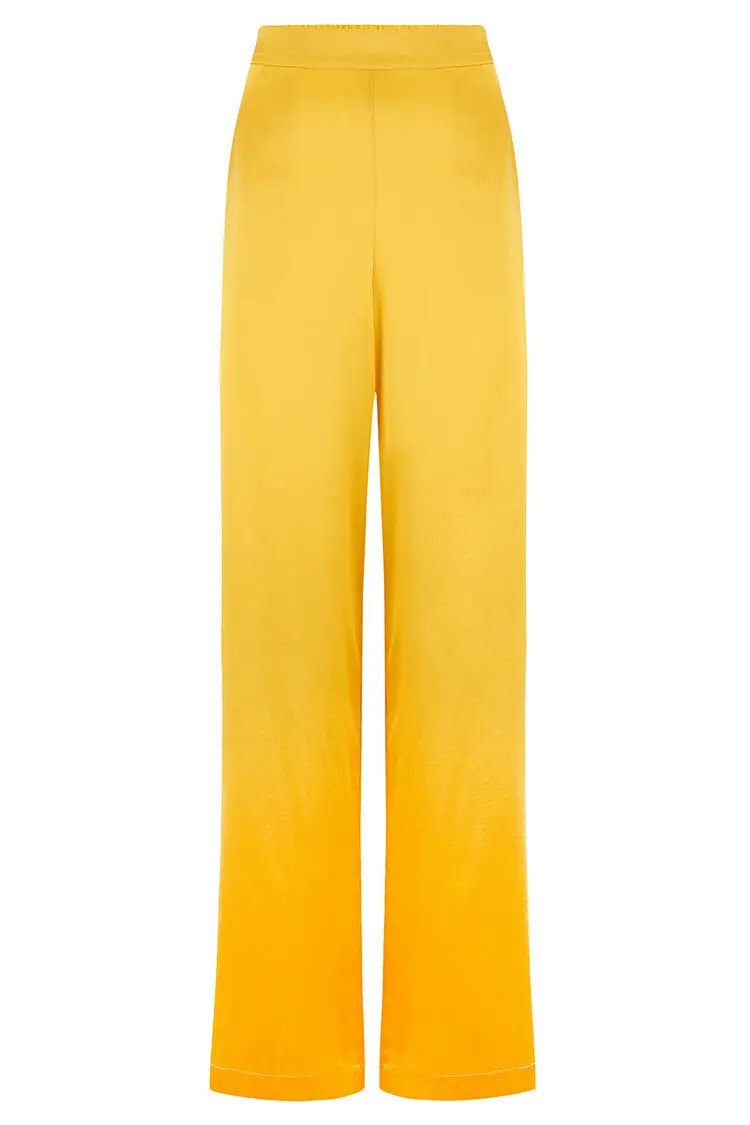 Aurelie Honeybee Silk Trouser - Image 8