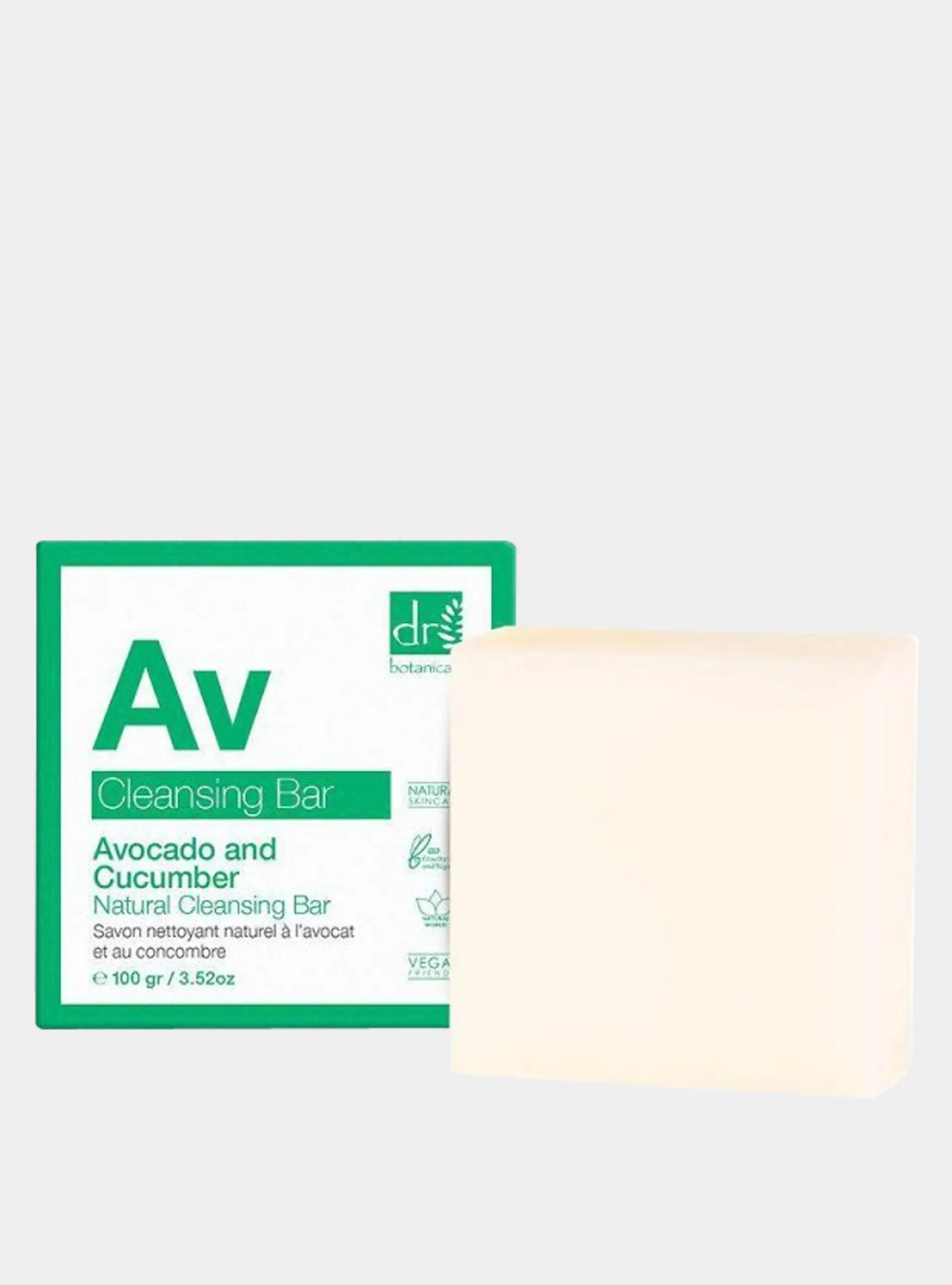 Avocado And Cucumber Natural Cleansing Bar 100g