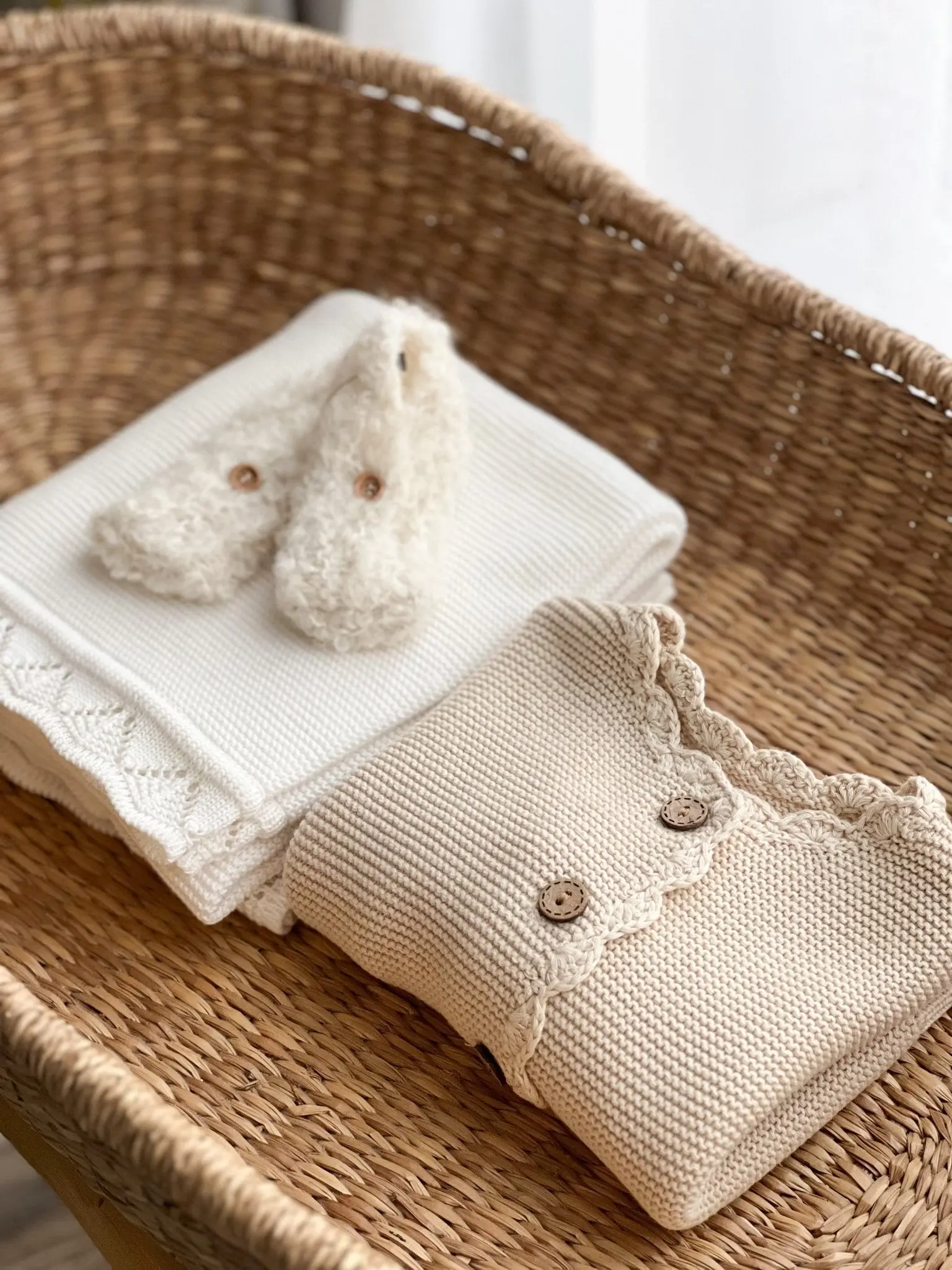 Baby Knit Cardigan - Oat - Image 2