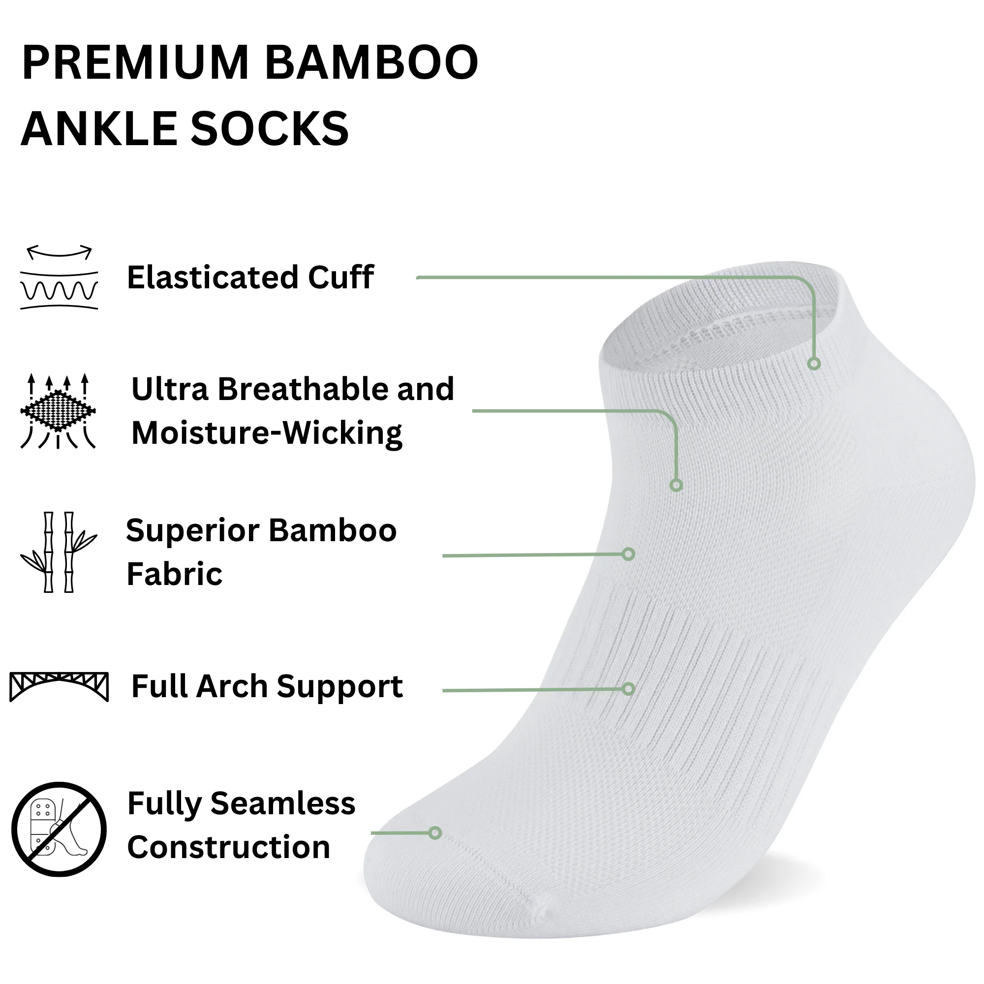 Bamboo Ankle Socks - Image 6