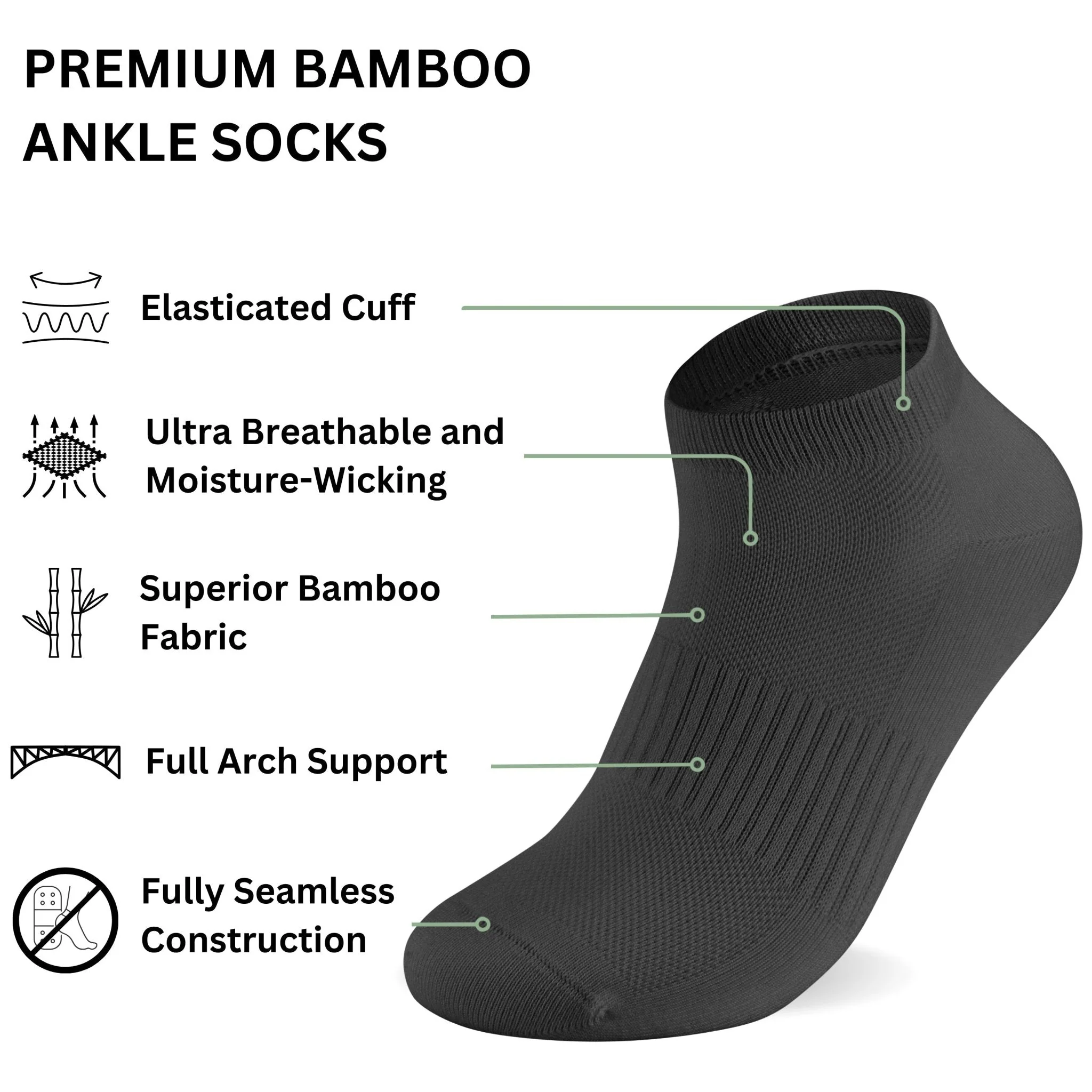 Bamboo Ankle Socks - Image 8