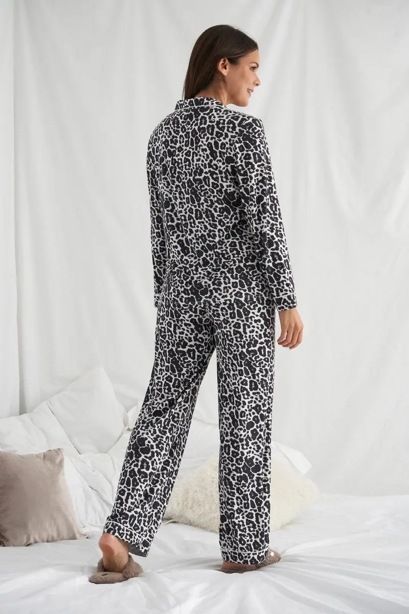 Bamboo Pyjama Set in Luxe Leopard - Image 3