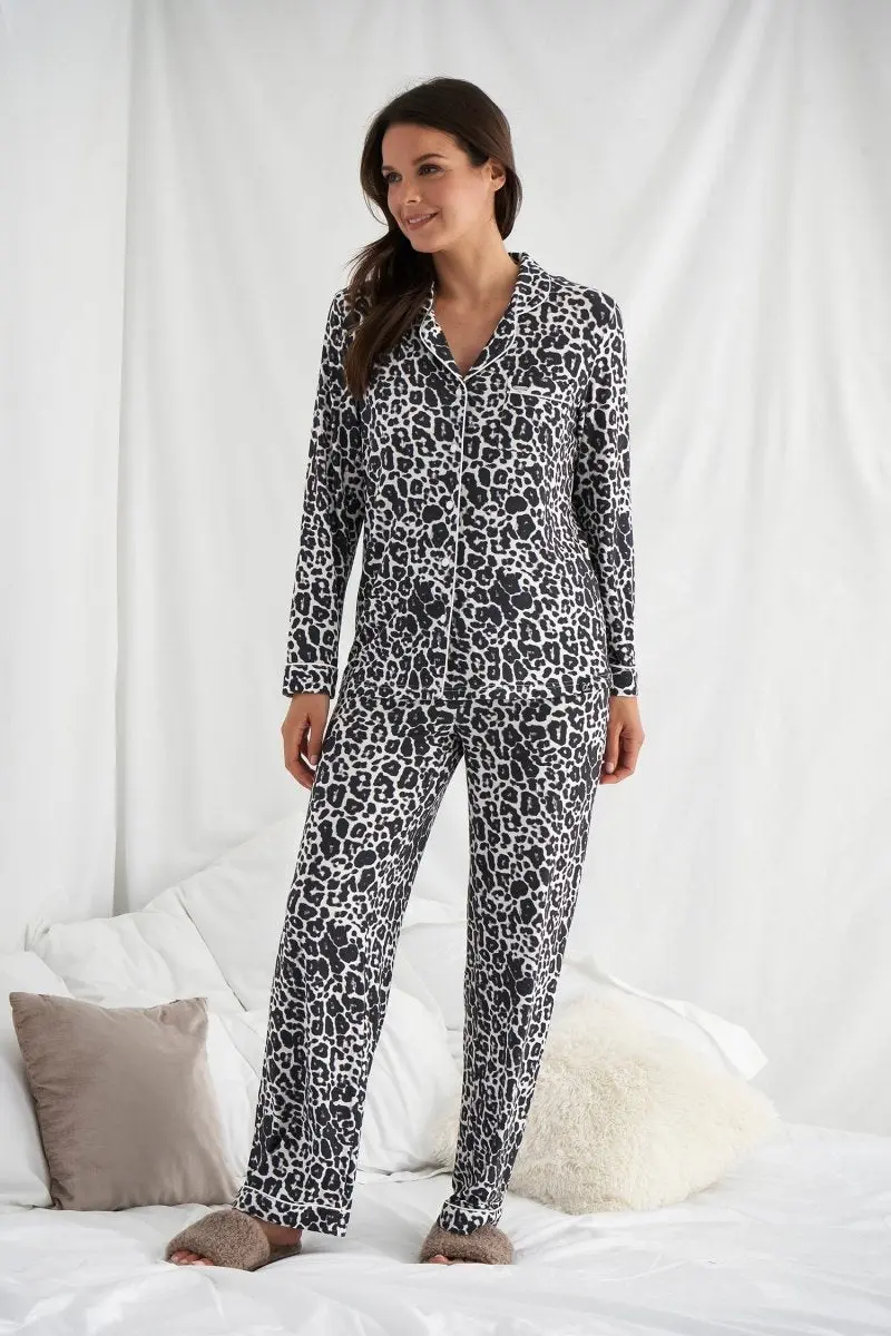 Bamboo Pyjama Set in Luxe Leopard - Image 4