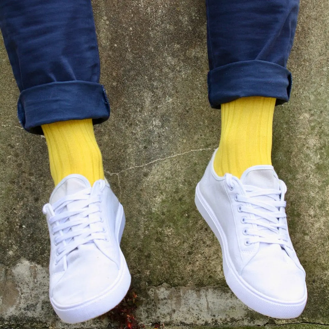 Banana Yellow Bamboo Socks - Image 2
