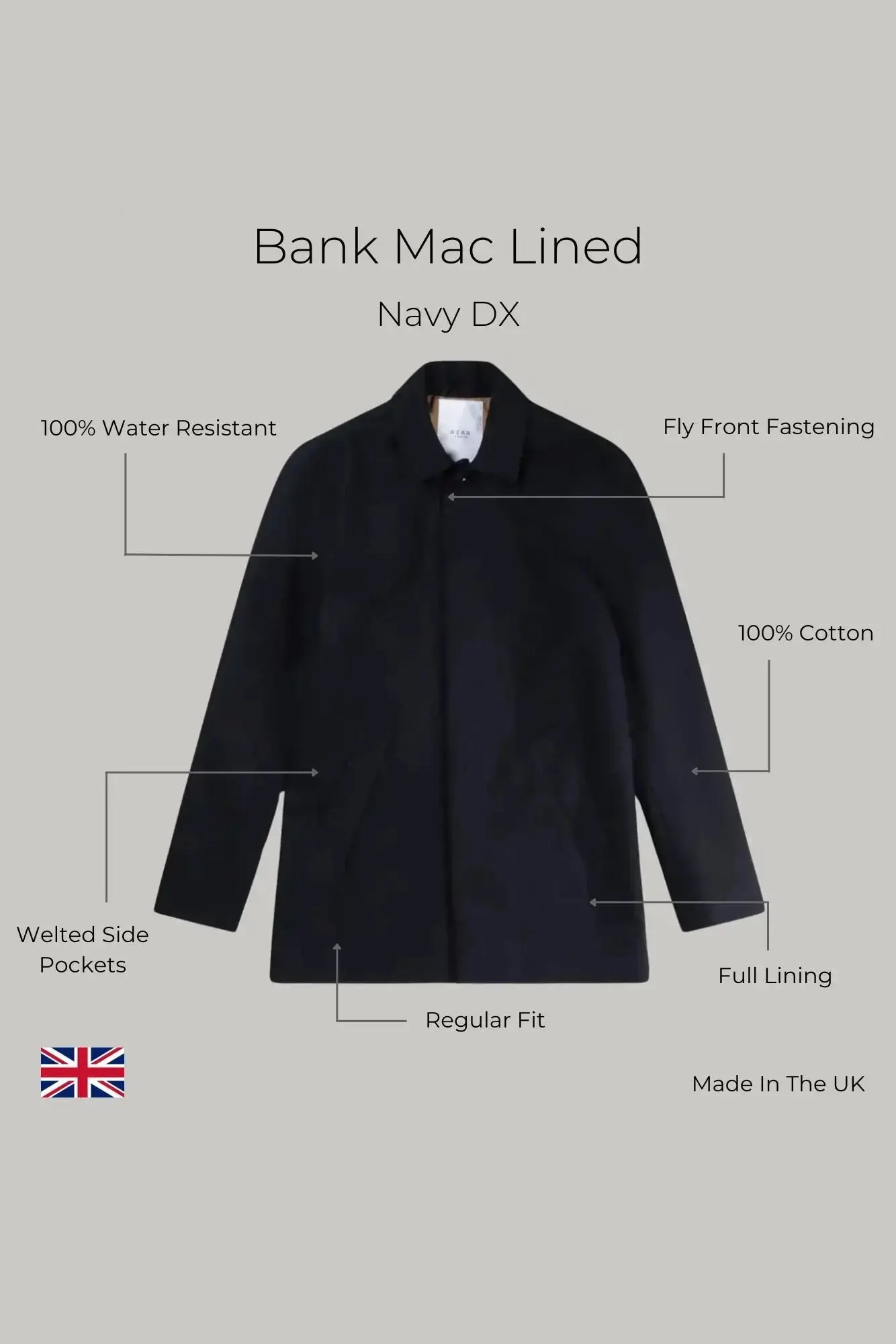 Bank Short Mac Lined - Navy Dx - Image 6