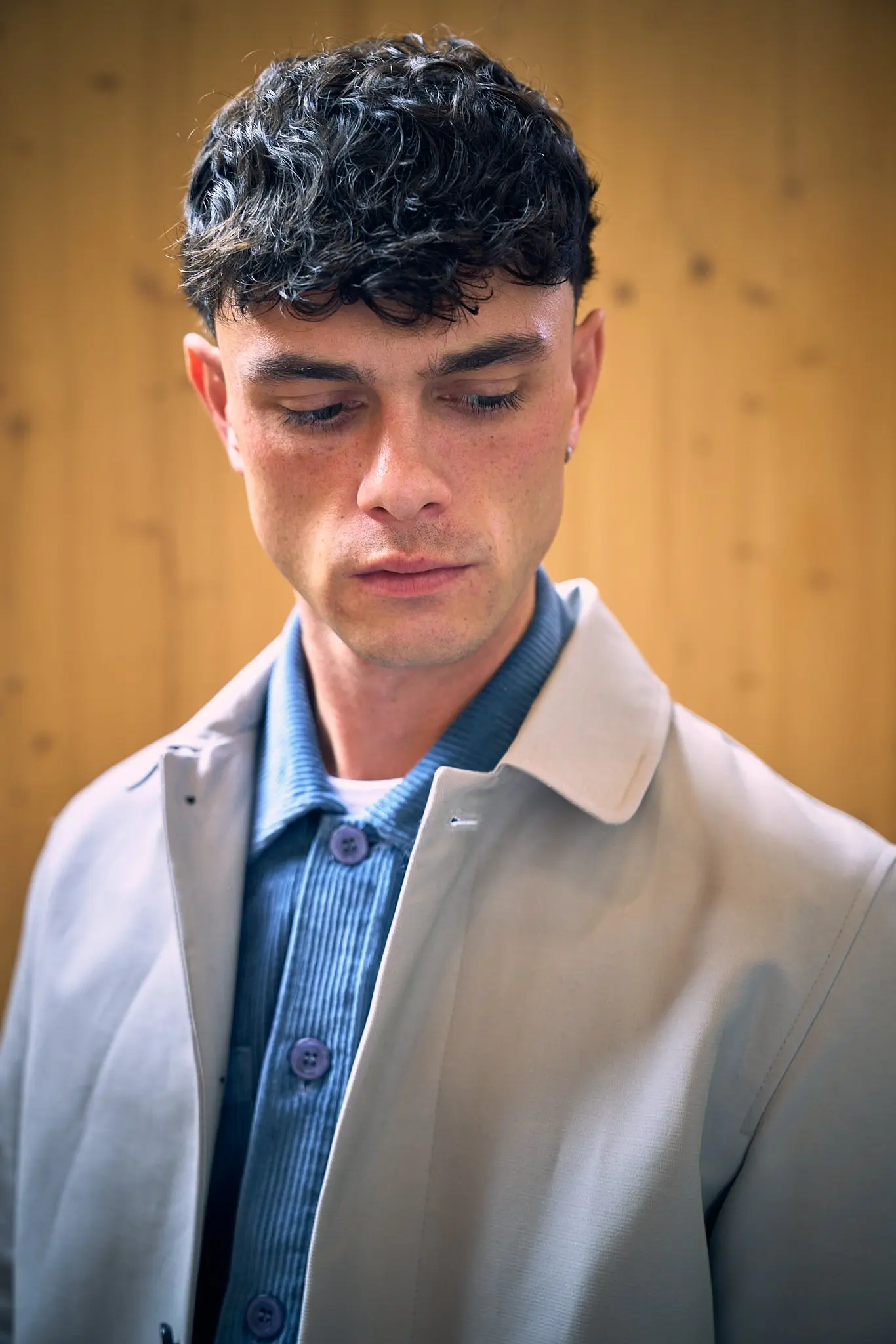 Bart Corduroy Overshirt - Blue - Image 6