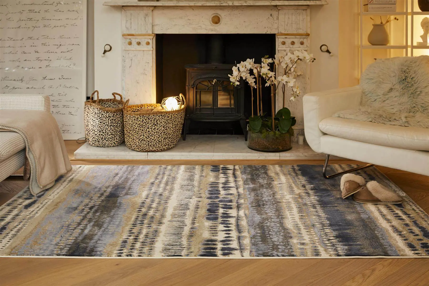 Batik Multicolour Abstract Rug - Image 4