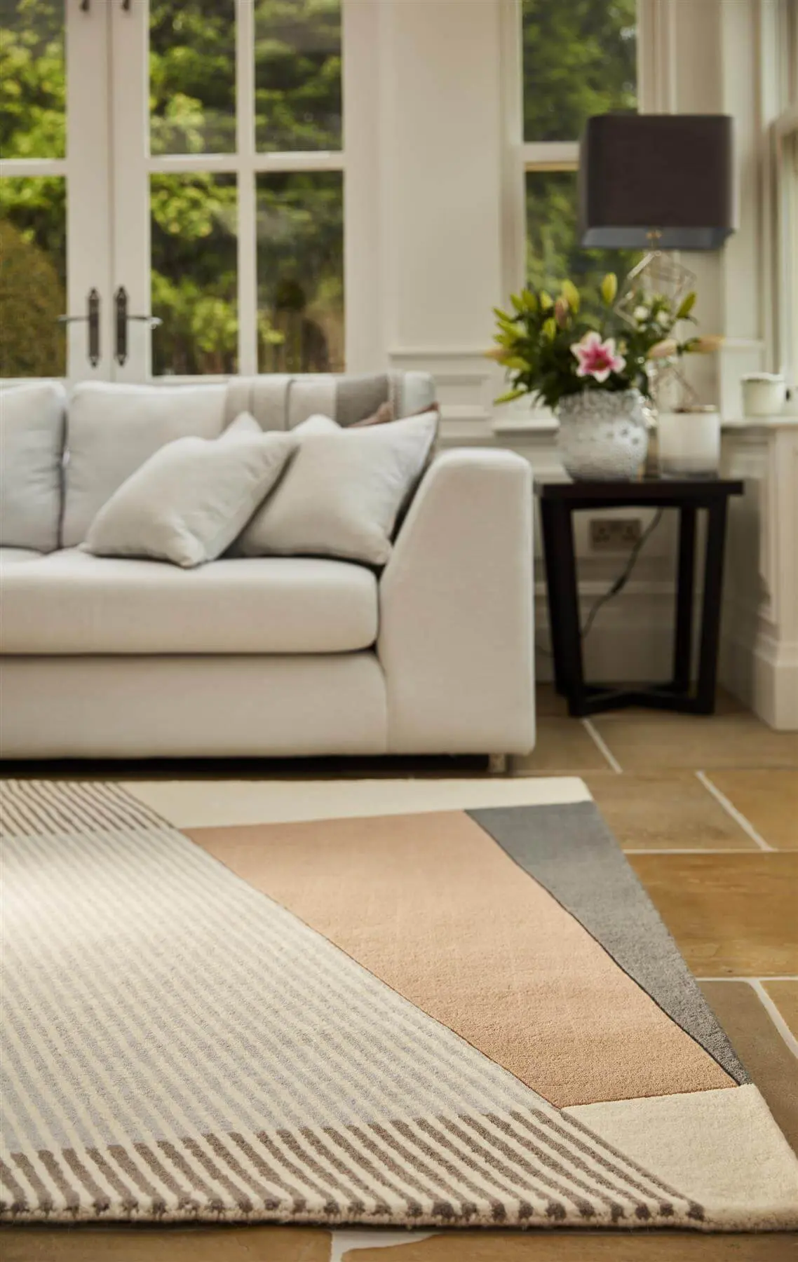 Bauhaus Abstract Wool Rug | 4 - Image 3