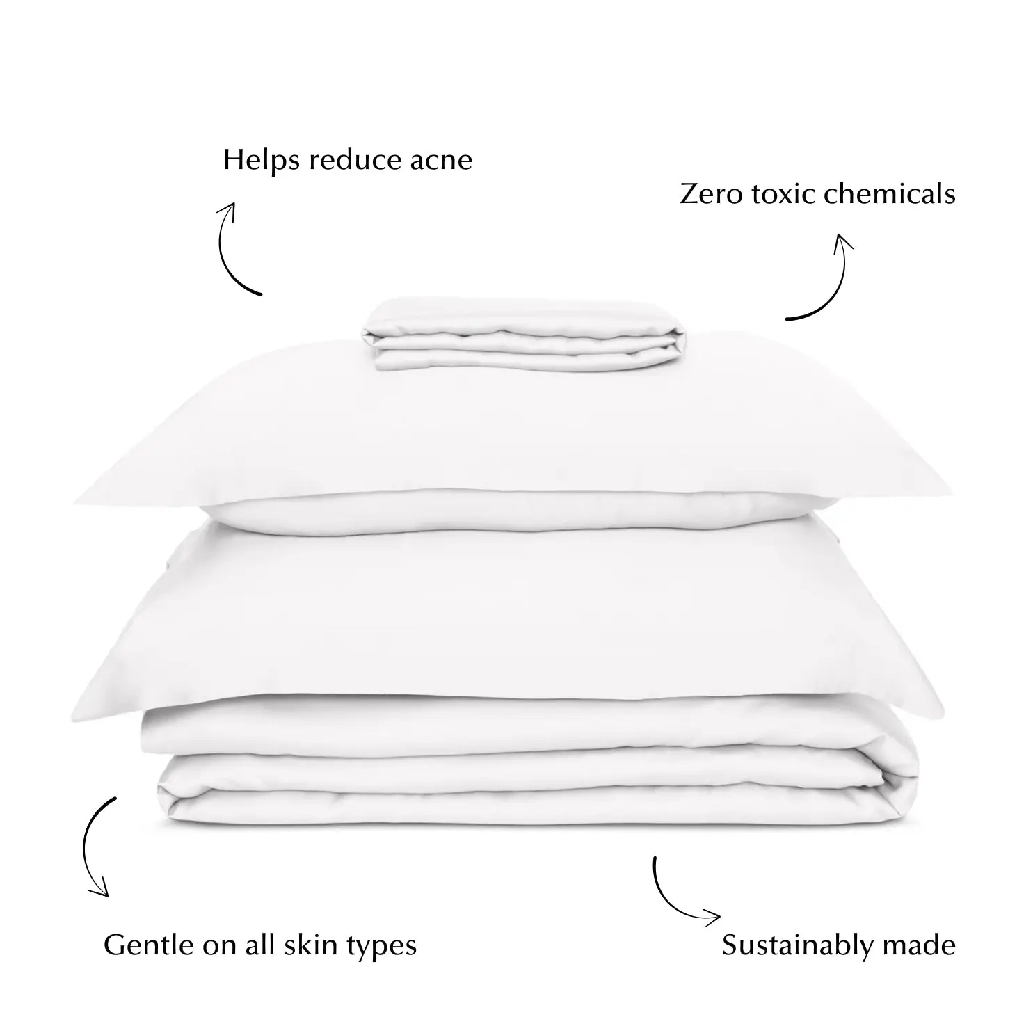 Bed Sheet Set in White (Best Seller) - Image 3