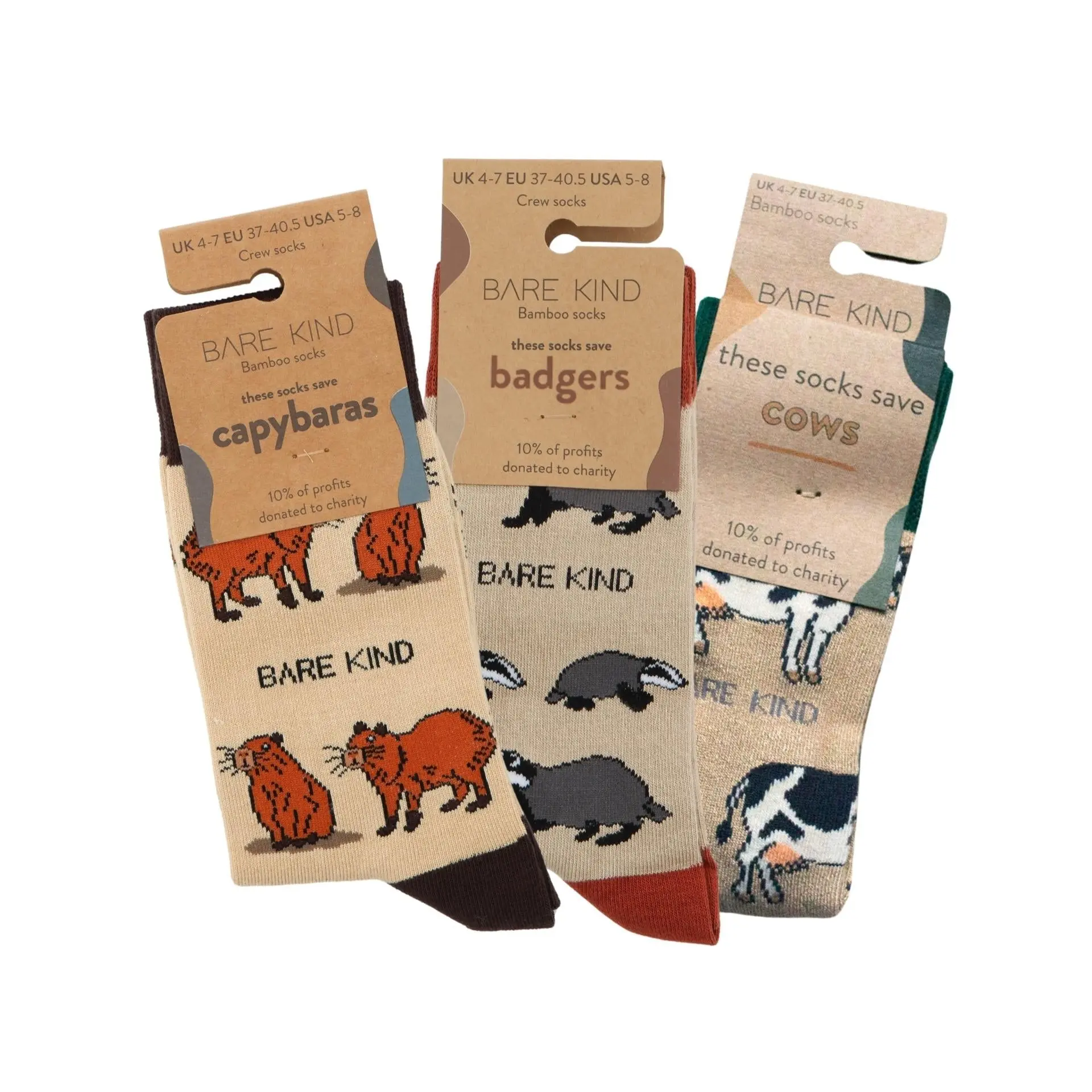Beige Lover 3 Pack Bamboo Sock Set - Image 5