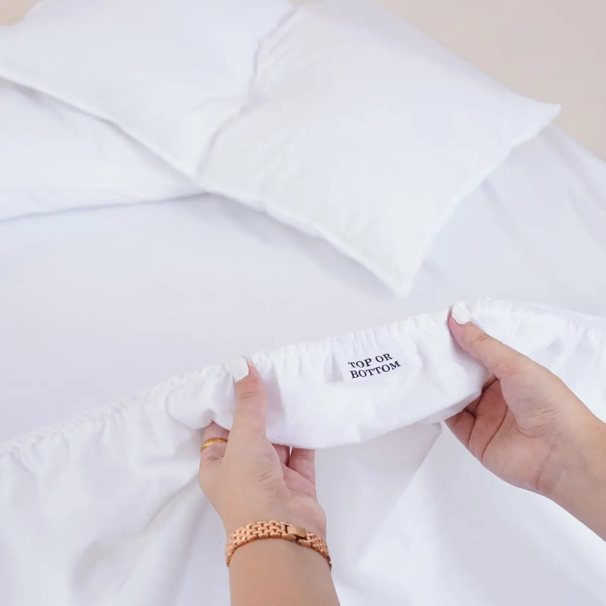Bella Flanellette Brushed Cotton - White Fitted Sheet - Image 3