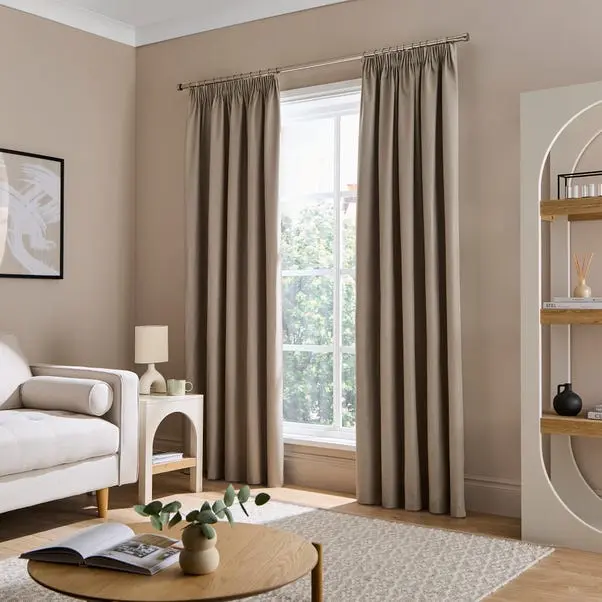 Berlin Blackout Pencil Pleat Curtains - Image 4