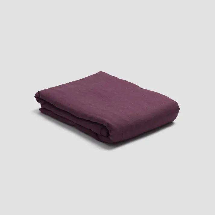 Berry Linen & Cotton Duvet Cover - Image 3