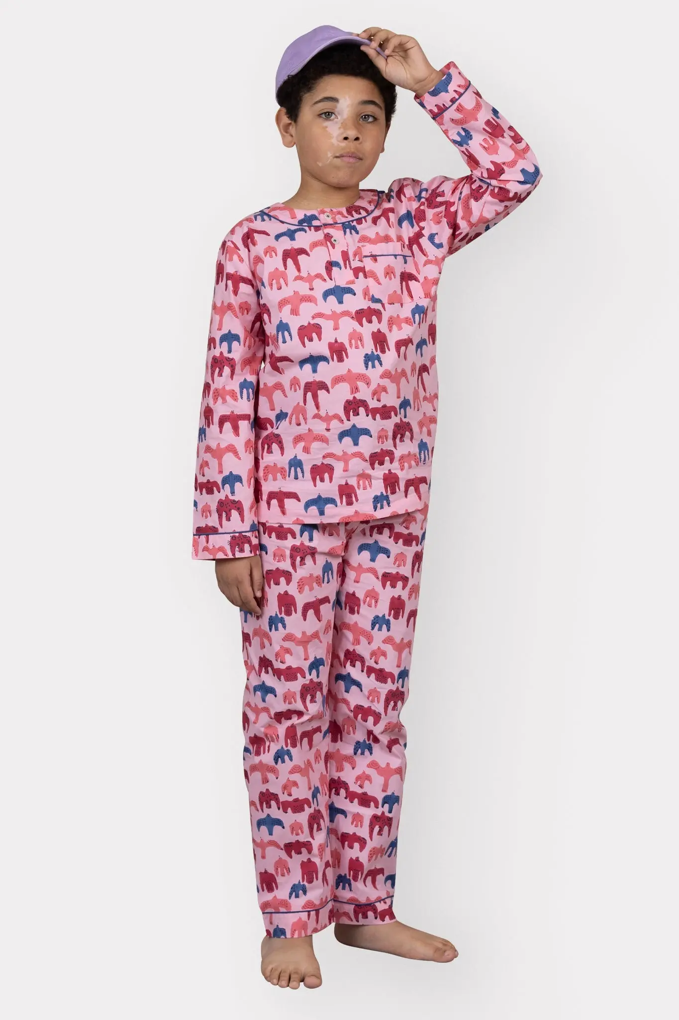 bird song Kids Organic Cotton Pyjama Trouser Set - Image 4