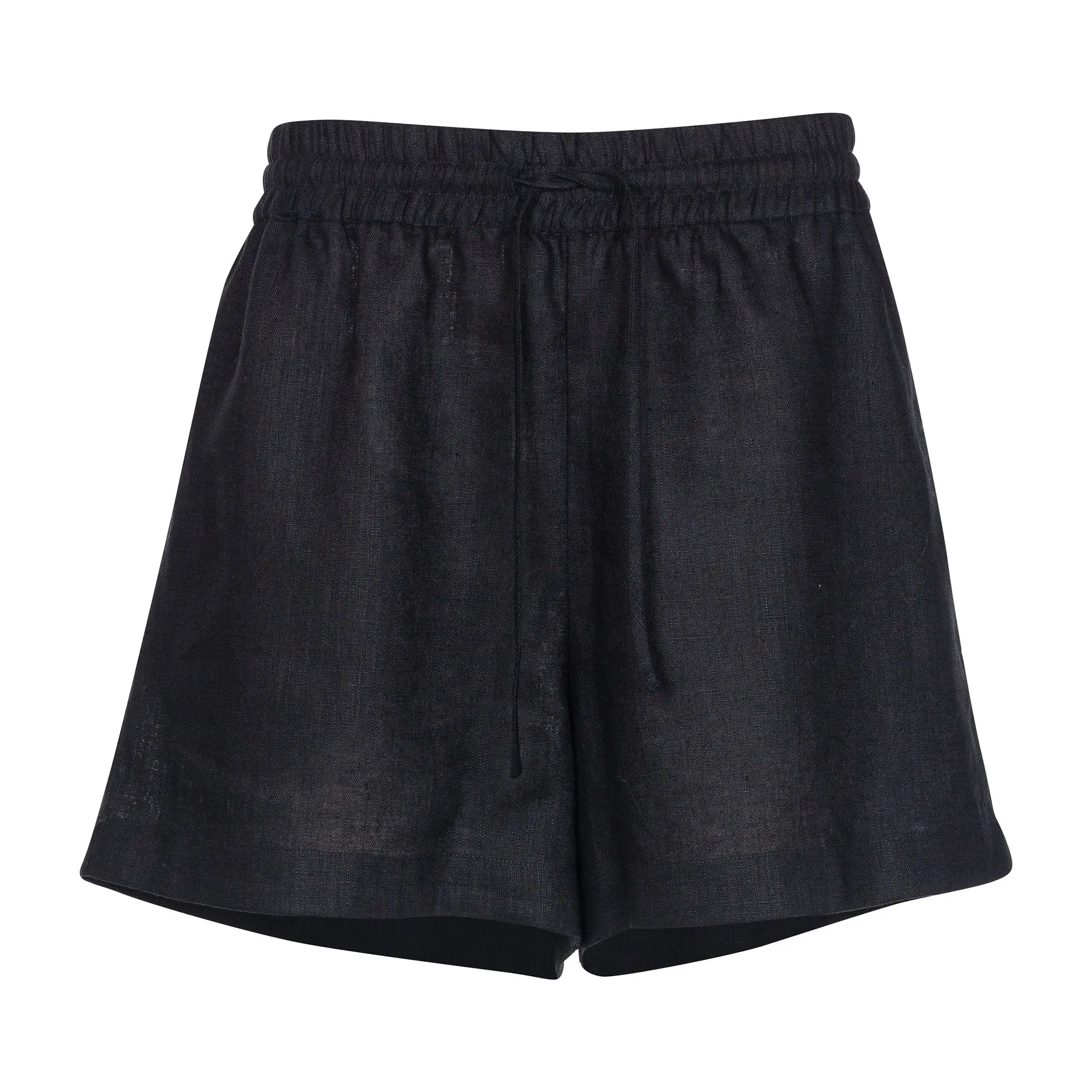Black Heavy Linen Shorts Perfect Days - Image 12