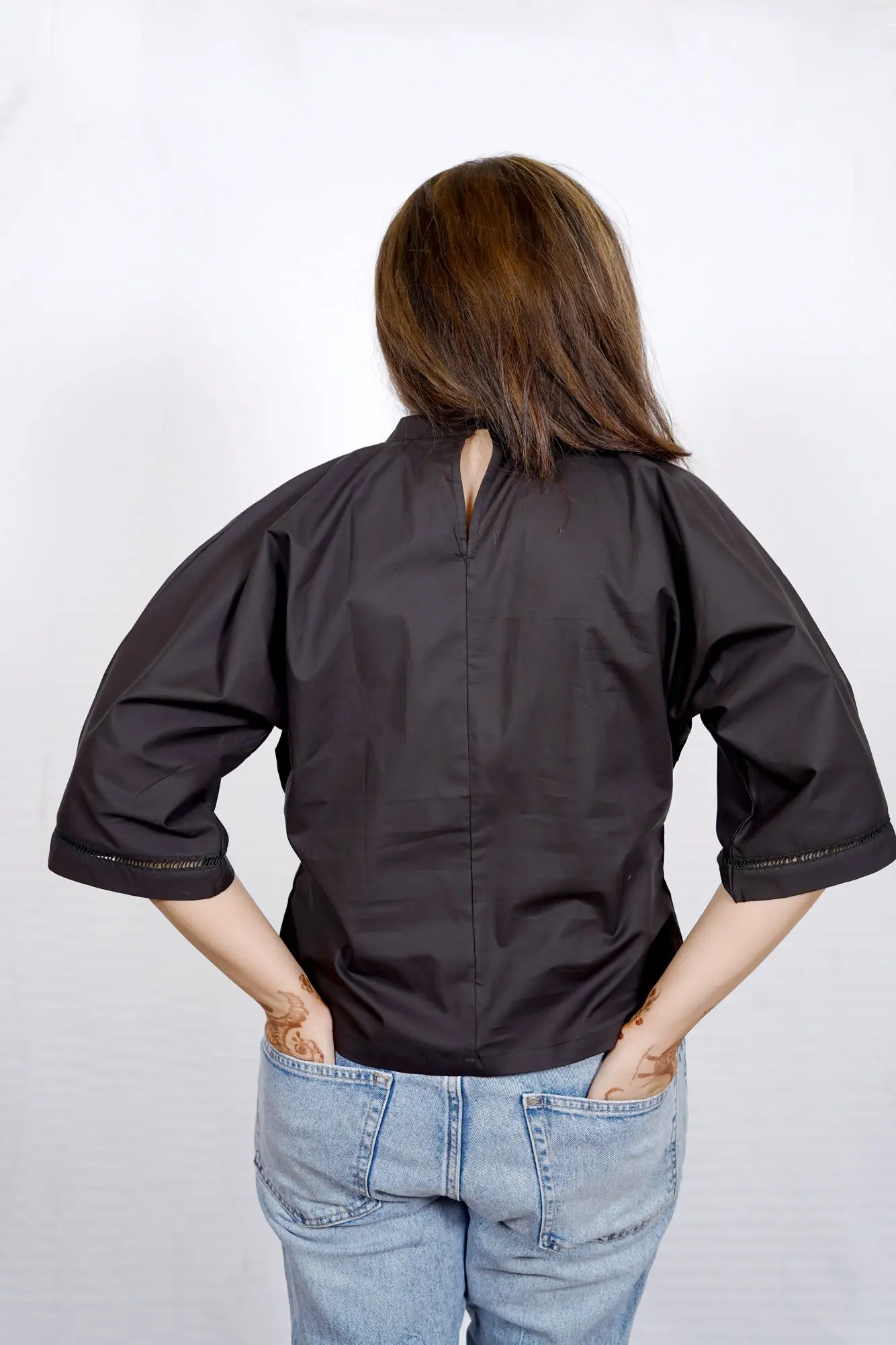 Black Pleated Top - Image 3