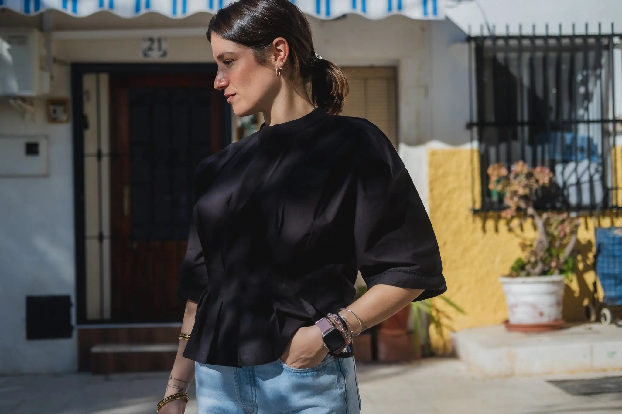 Black Pleated Top - Image 5