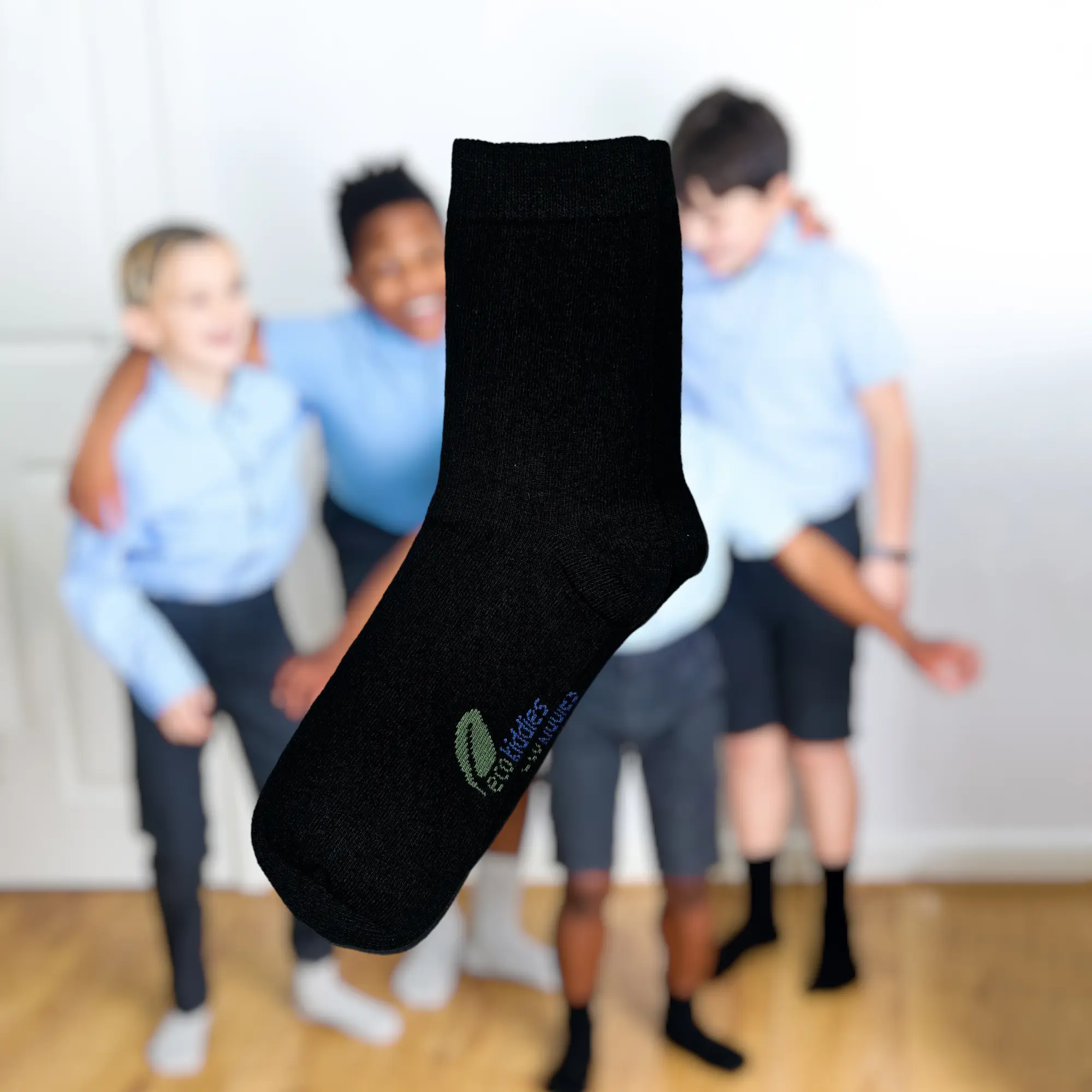 Black School Socks - Kids (Plain Socks) - Image 3