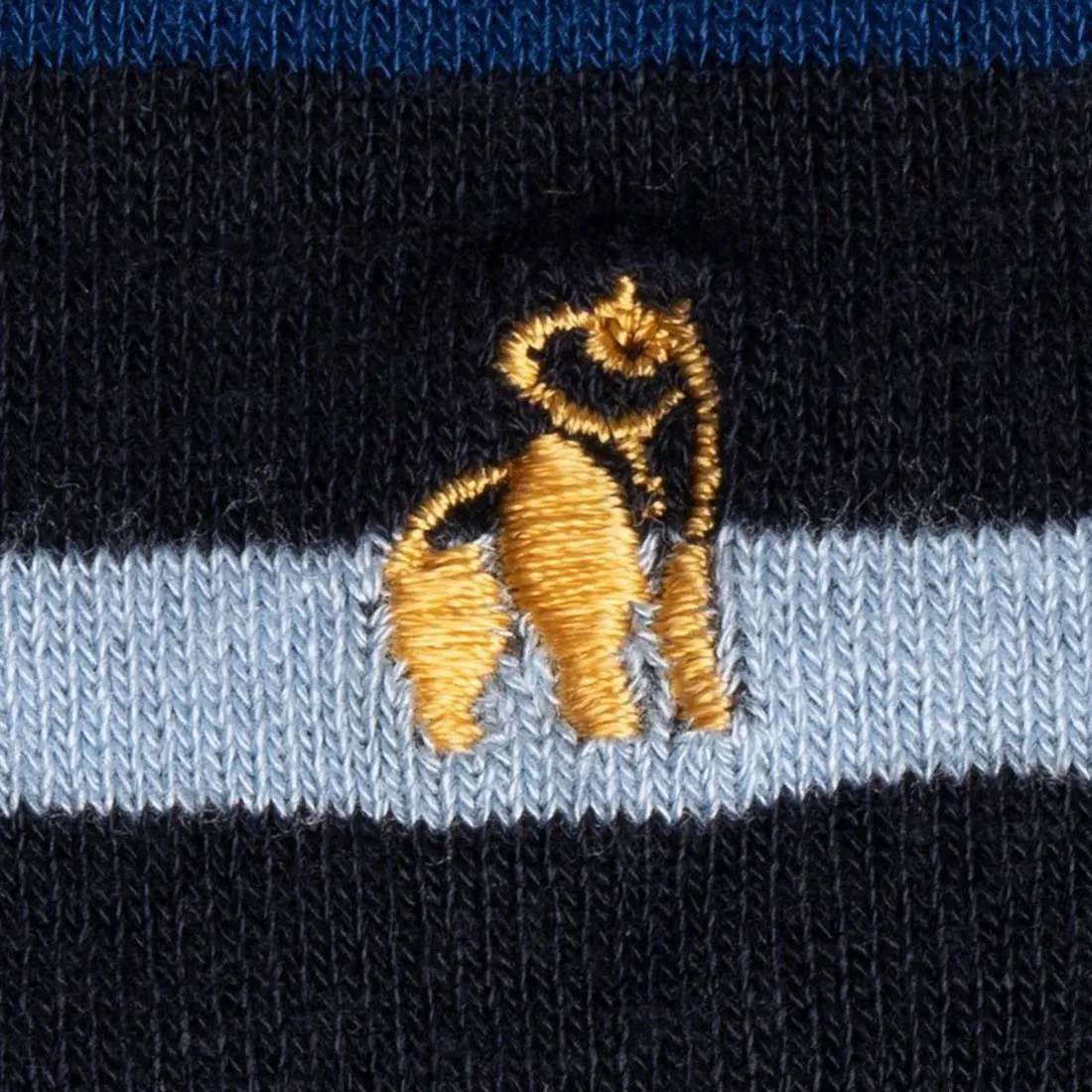 Black Small Striped Bamboo Socks - Image 3