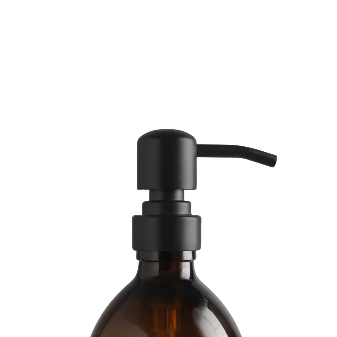 Black Wall Bracket & Amber Glass Dispenser Set - Image 22
