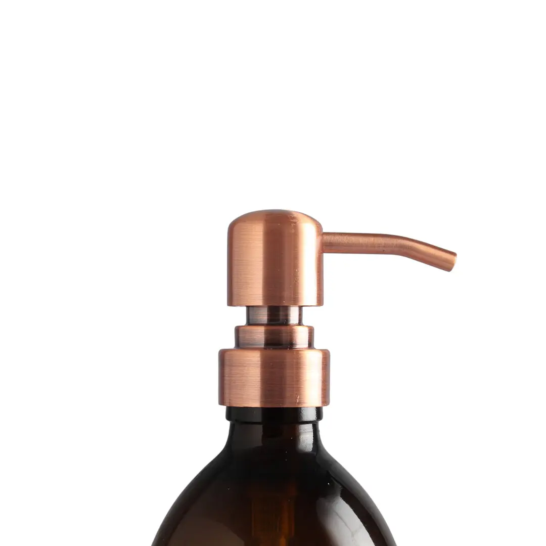 Black Wall Bracket & Amber Glass Dispenser Set - Image 13