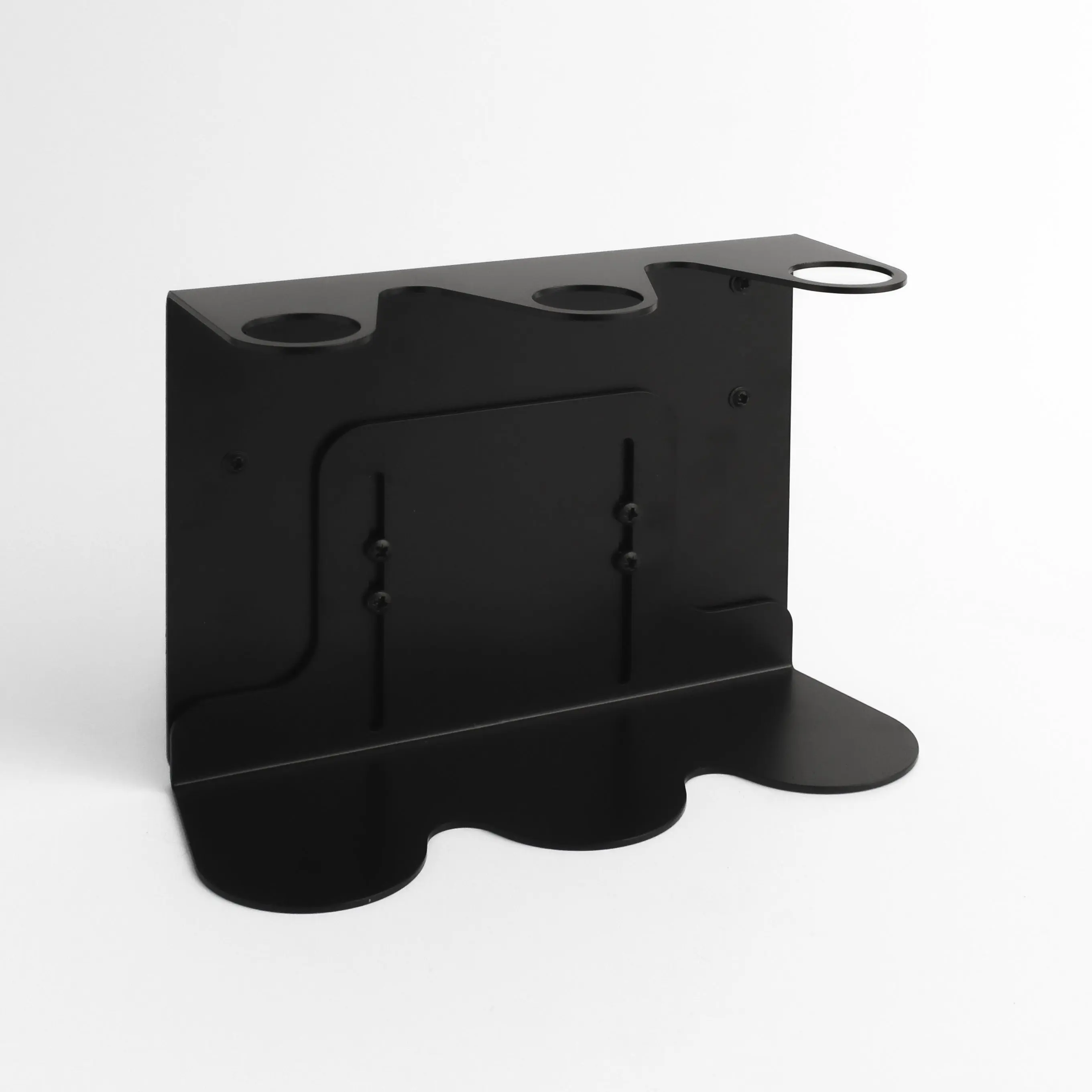 Black Wall Bracket & Amber Glass Dispenser Set - Image 2