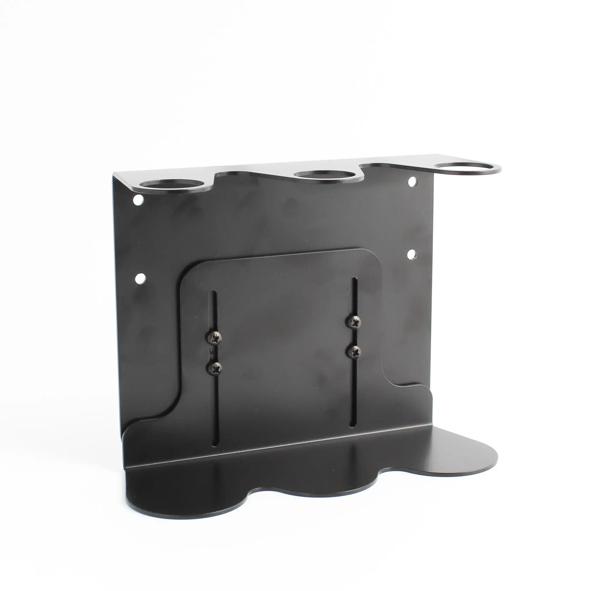 Black Wall Bracket & Clear Glass Dispenser Set - Image 2