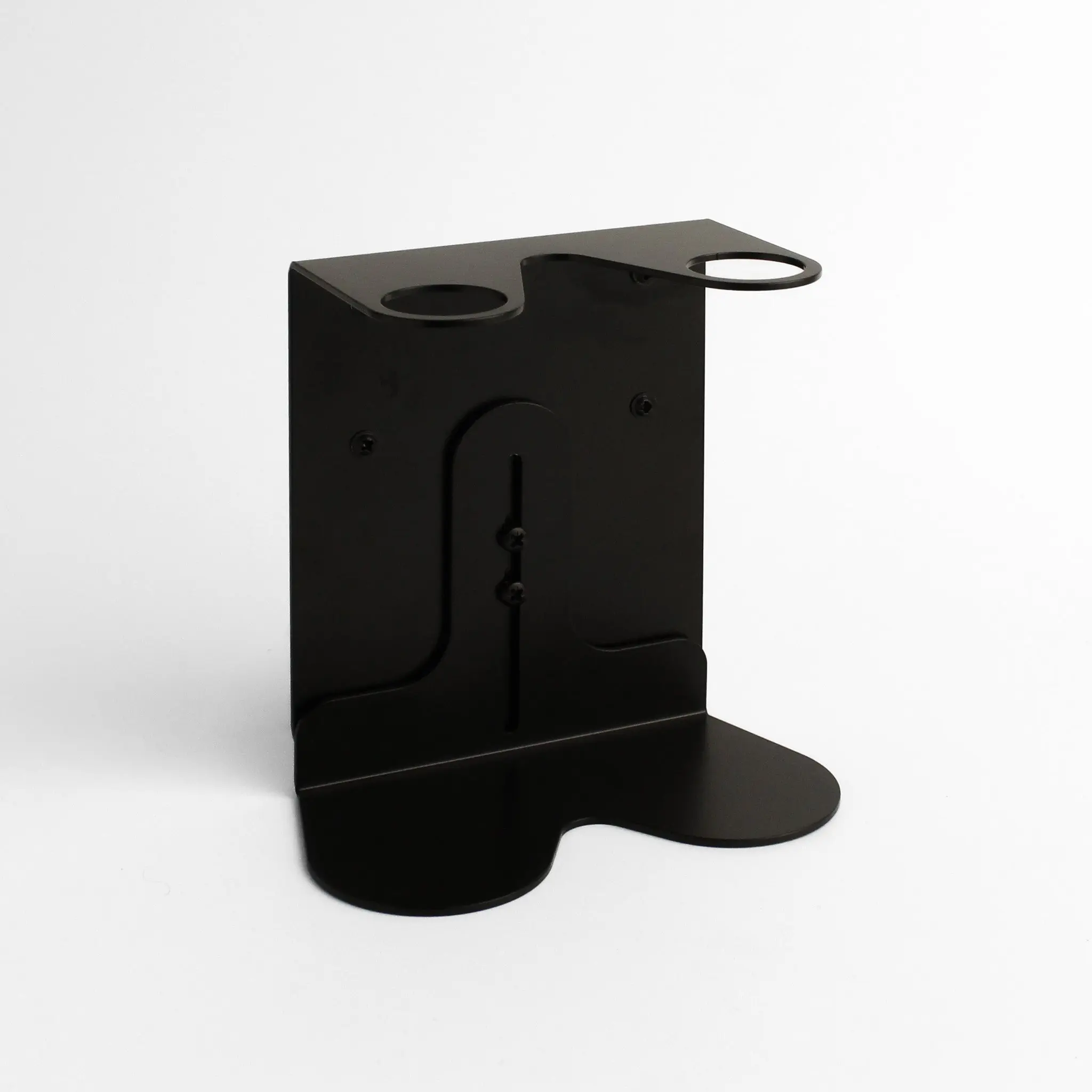 Black Wall Bracket & Frosted White Glass Dispenser Set - Image 2