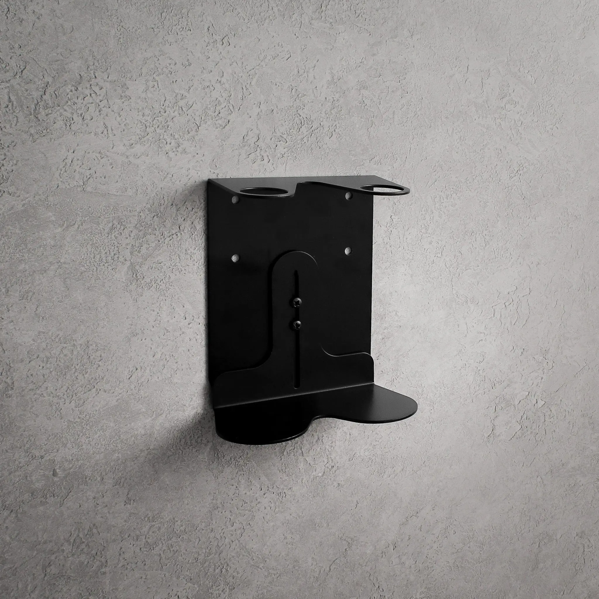 Black Wall Bracket & Frosted White Glass Dispenser Set - Image 5