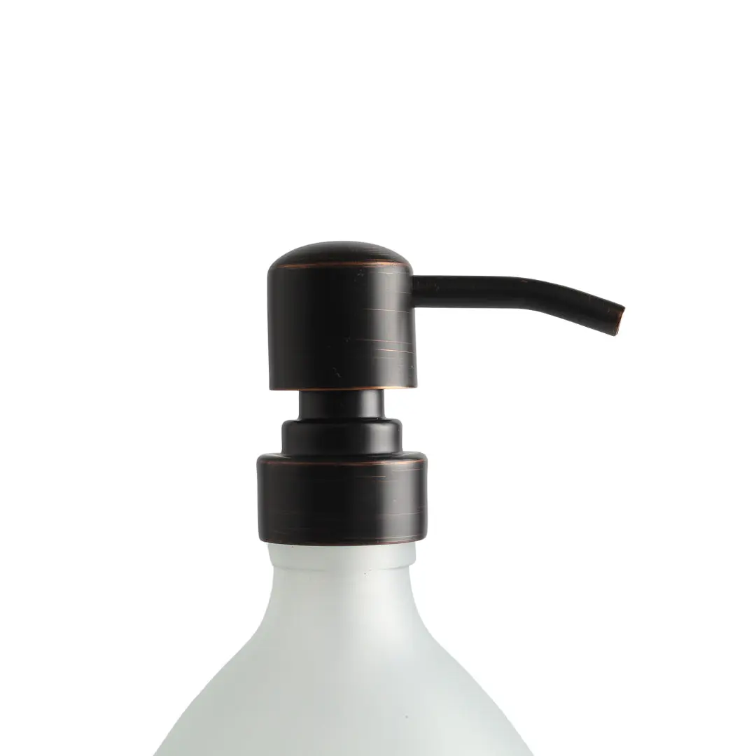 Black Wall Bracket & Frosted White Glass Dispenser Set - Image 9
