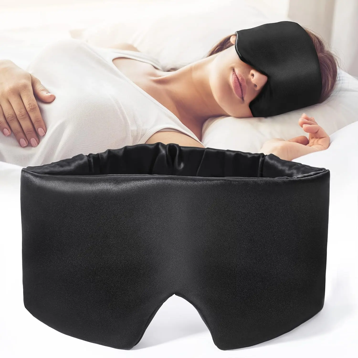 Blackout Silk Sleep Mask - Image 7