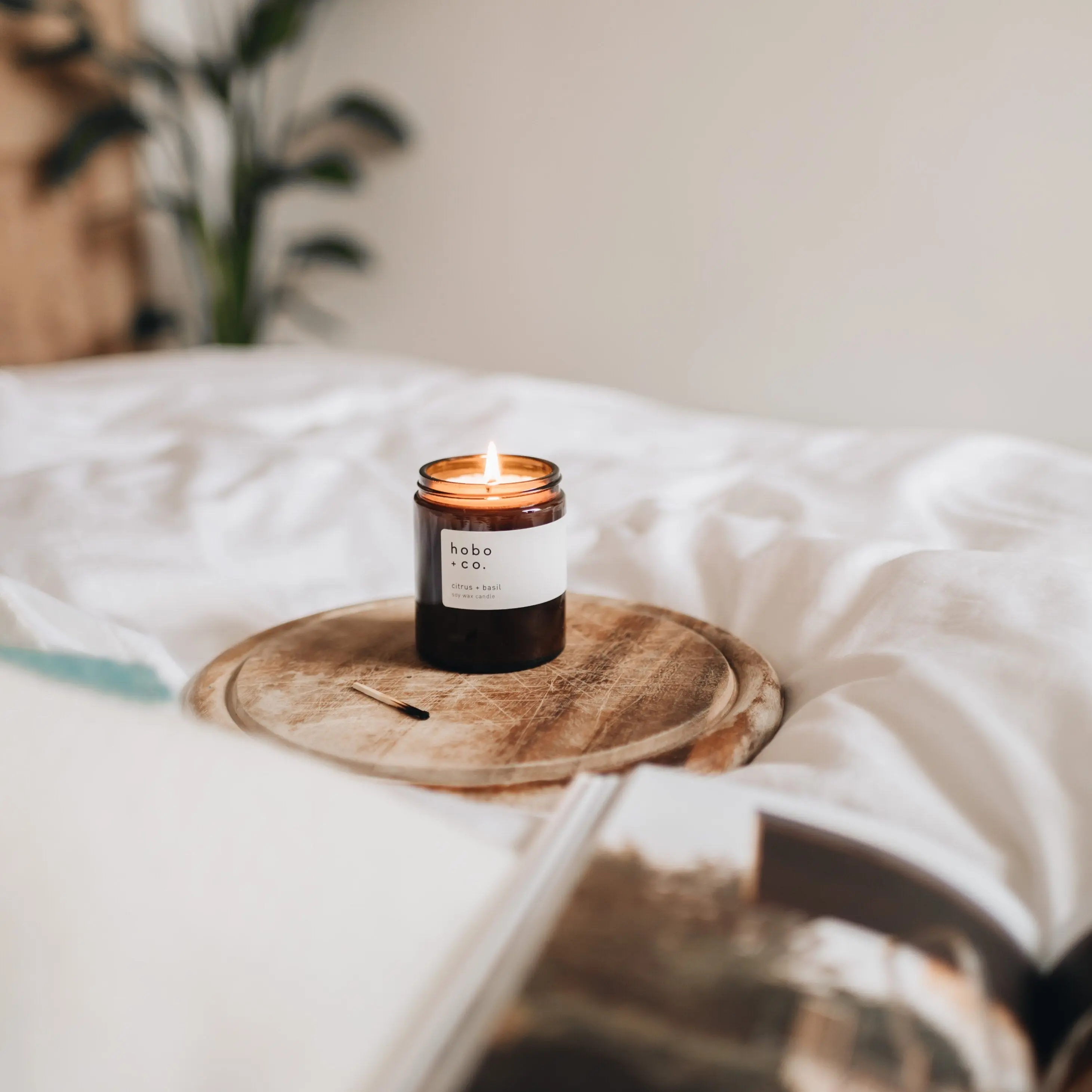 Bloom Medium Aromatherapy Essential Oil Scented Soy Candle - Image 3