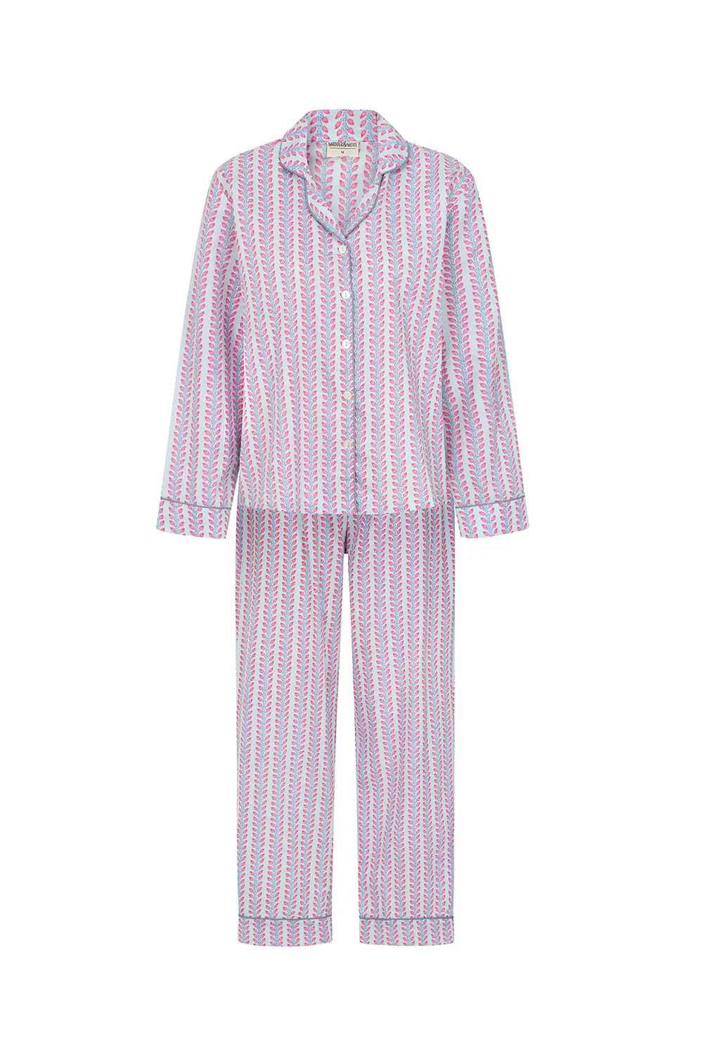 Blossom Stripe Women's Pyjama Trouser Set - Image 8