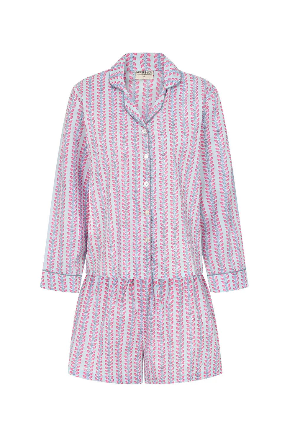 Blossom Stripe Women's Pyjama Short Set - Image 8