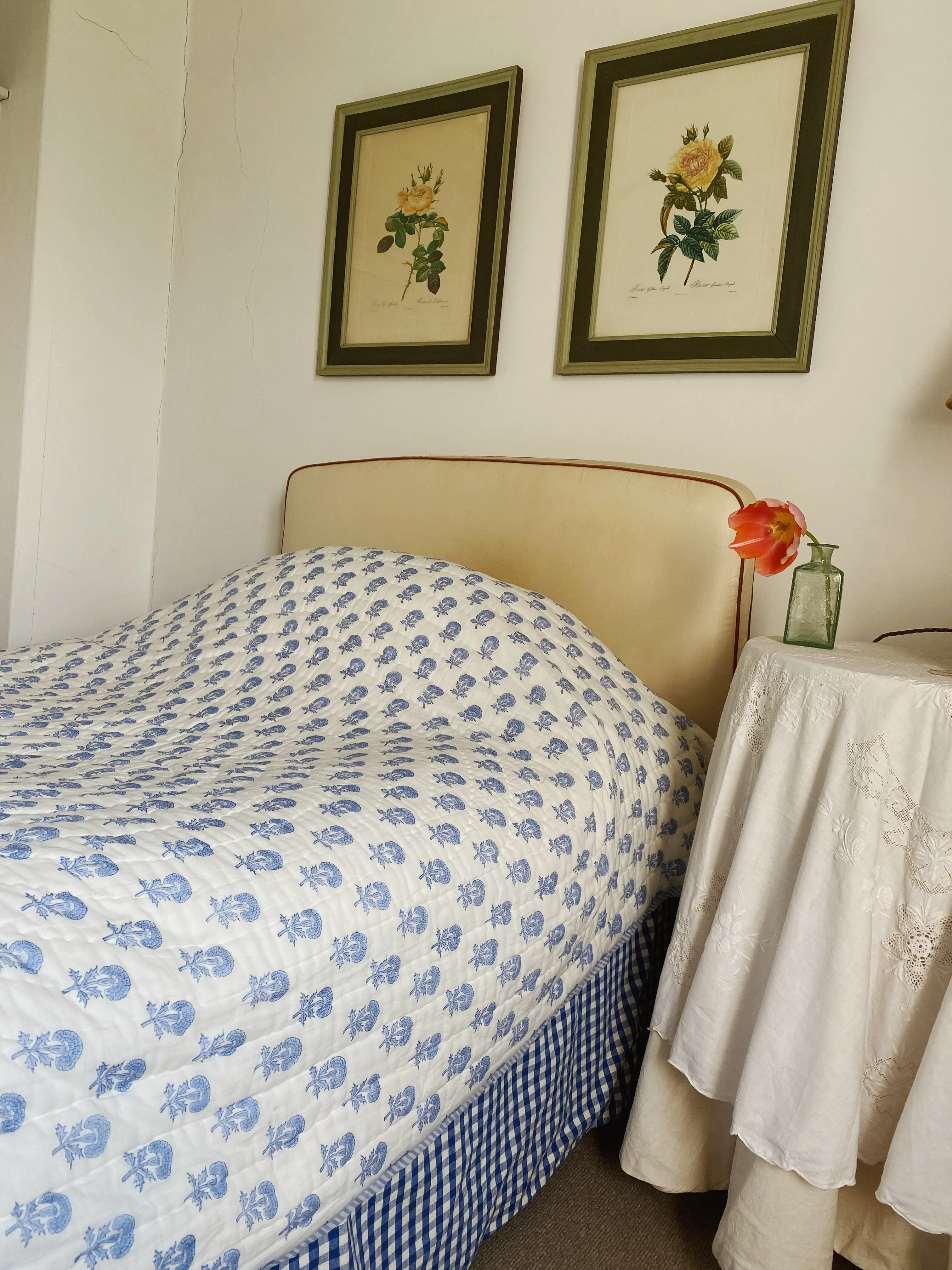 Blue Butti and Stripe Quilt - Image 3