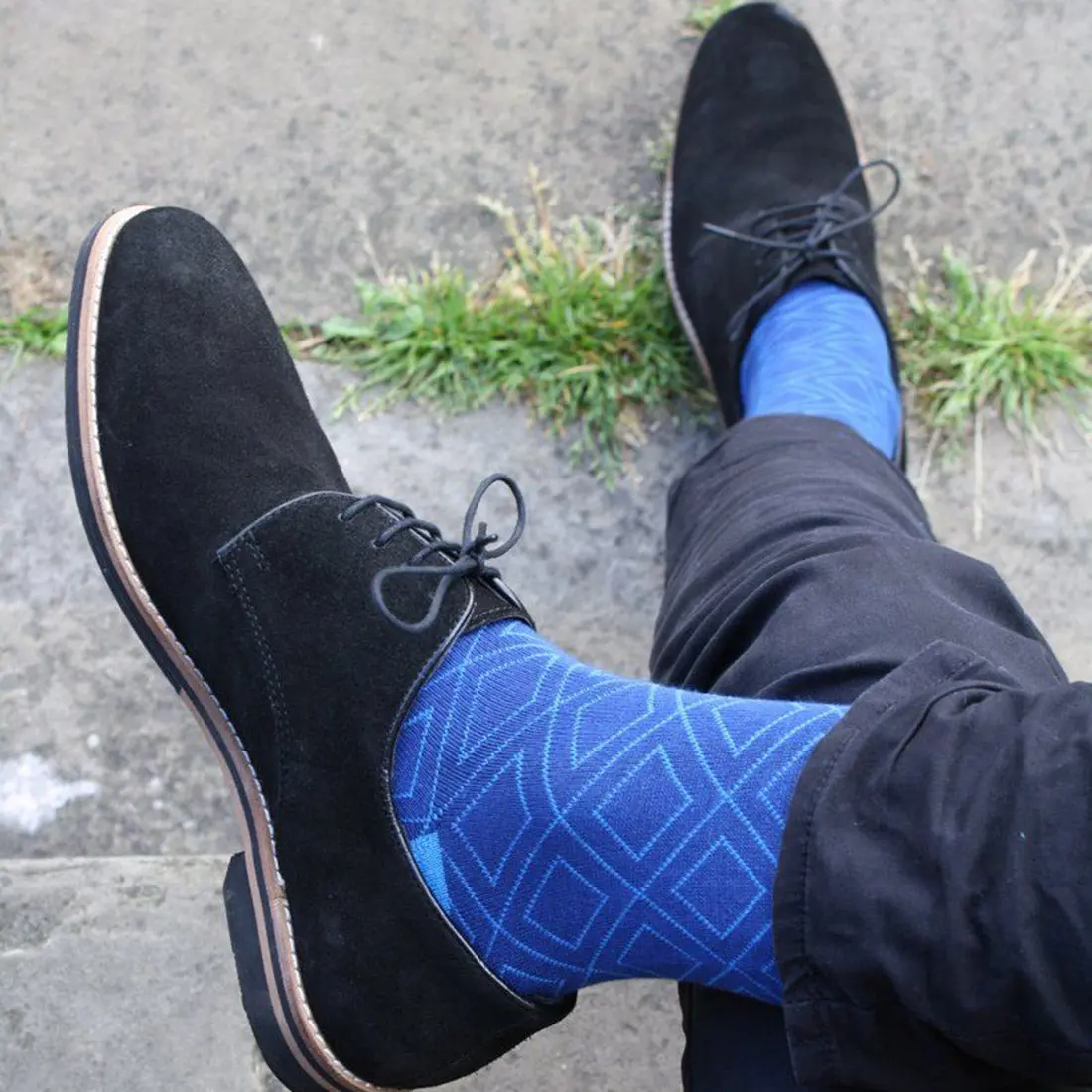 Blue Diamond Bamboo Socks - Image 2