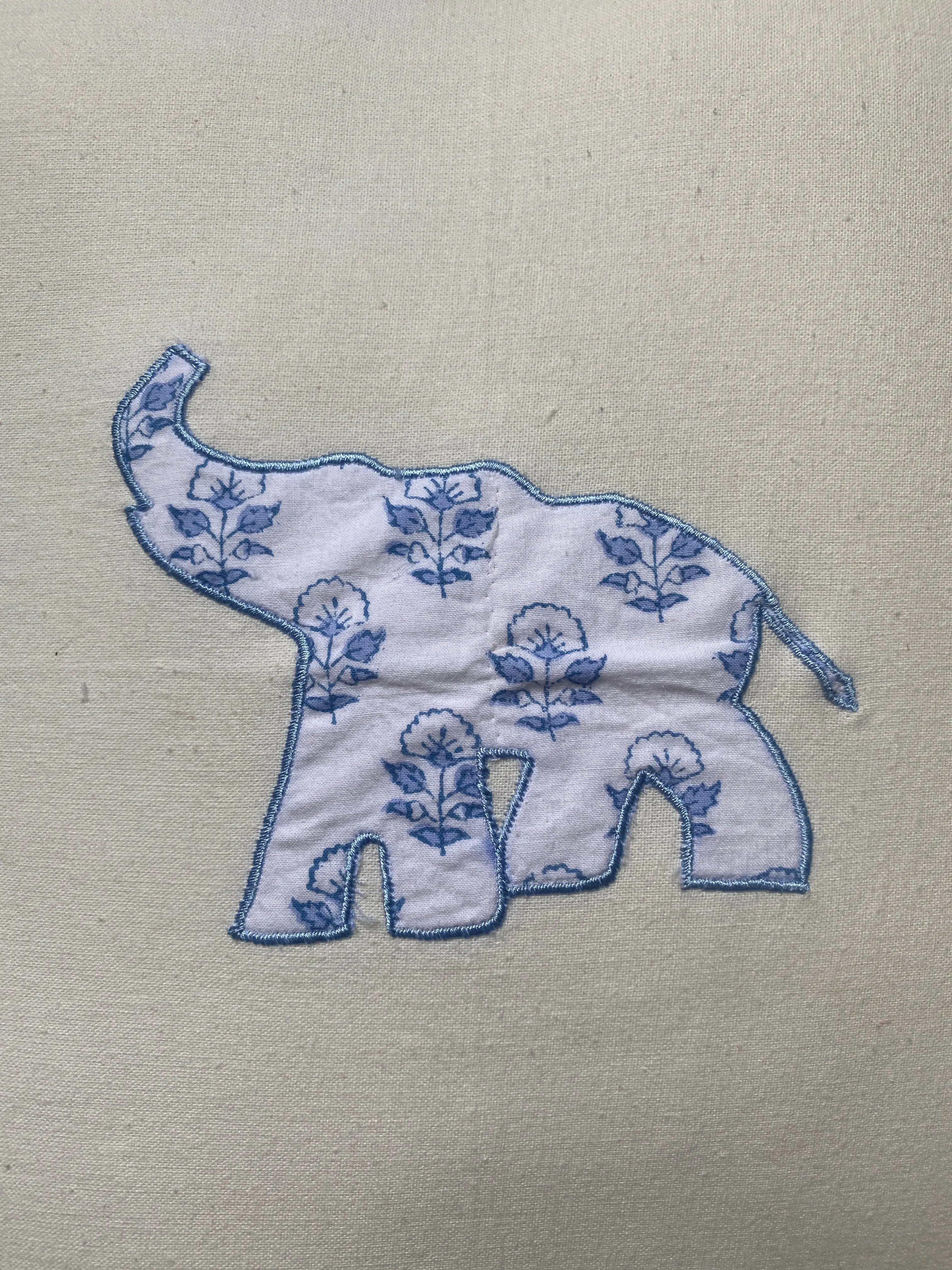 Blue Elephant Cushion Cover - Image 4