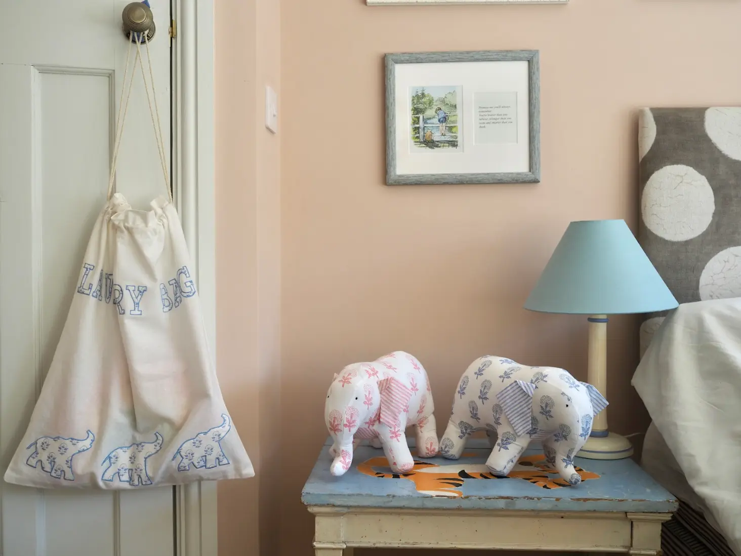 Blue Elephant Laundry Bag - Image 3