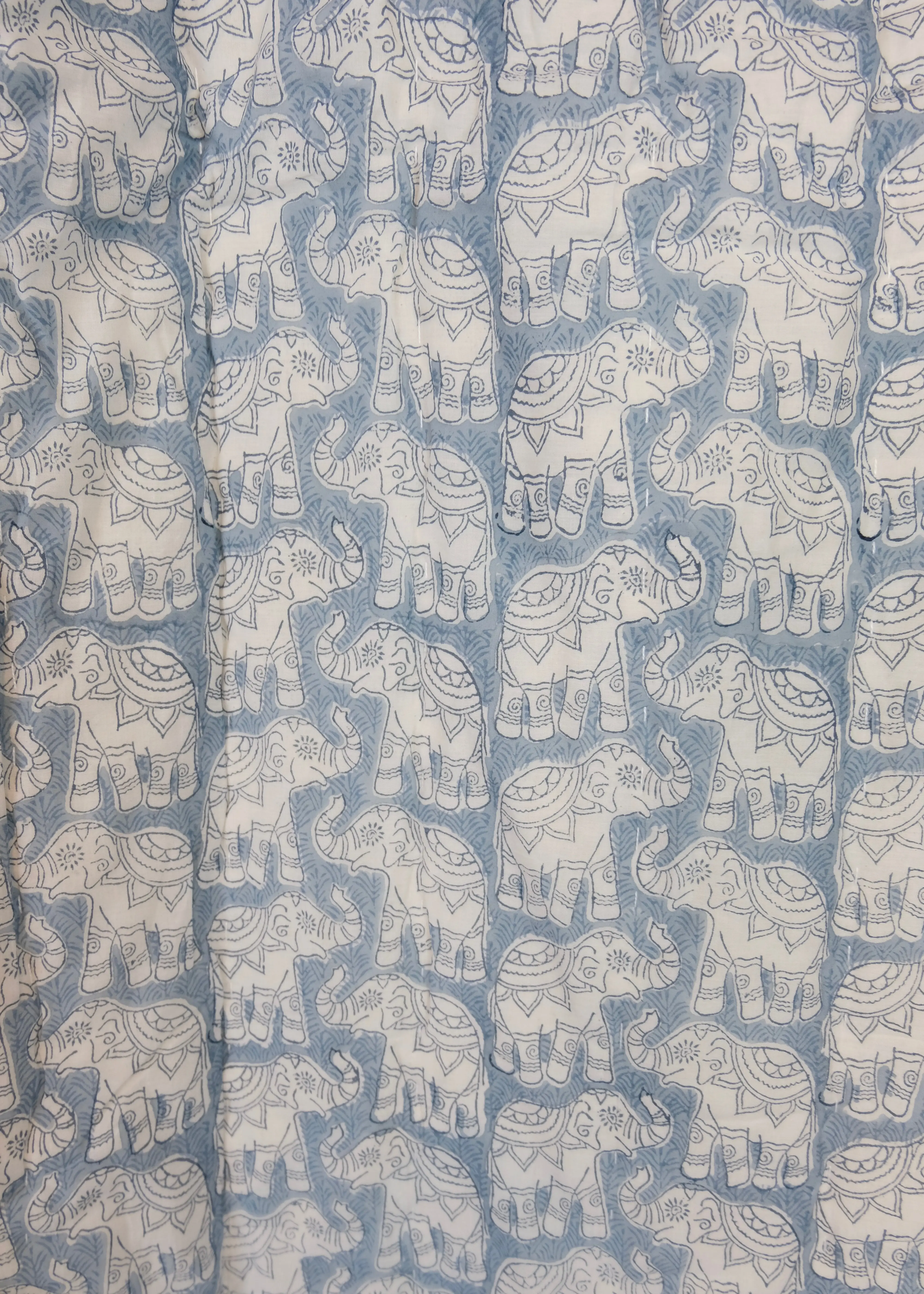 Blue Elephant Toddler / Single Quilt - Image 4