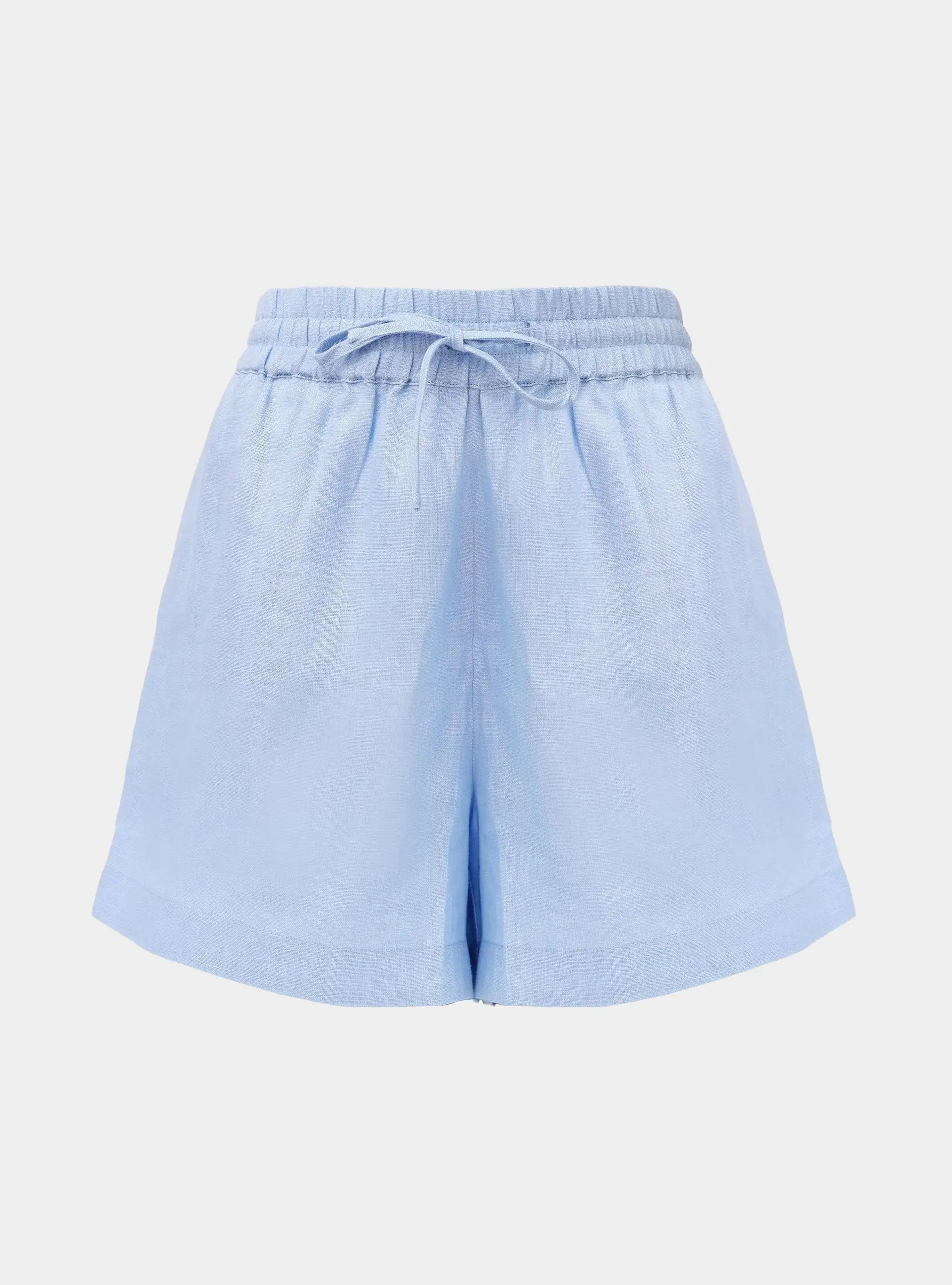 Blue Heavy Linen Shorts Perfect Days