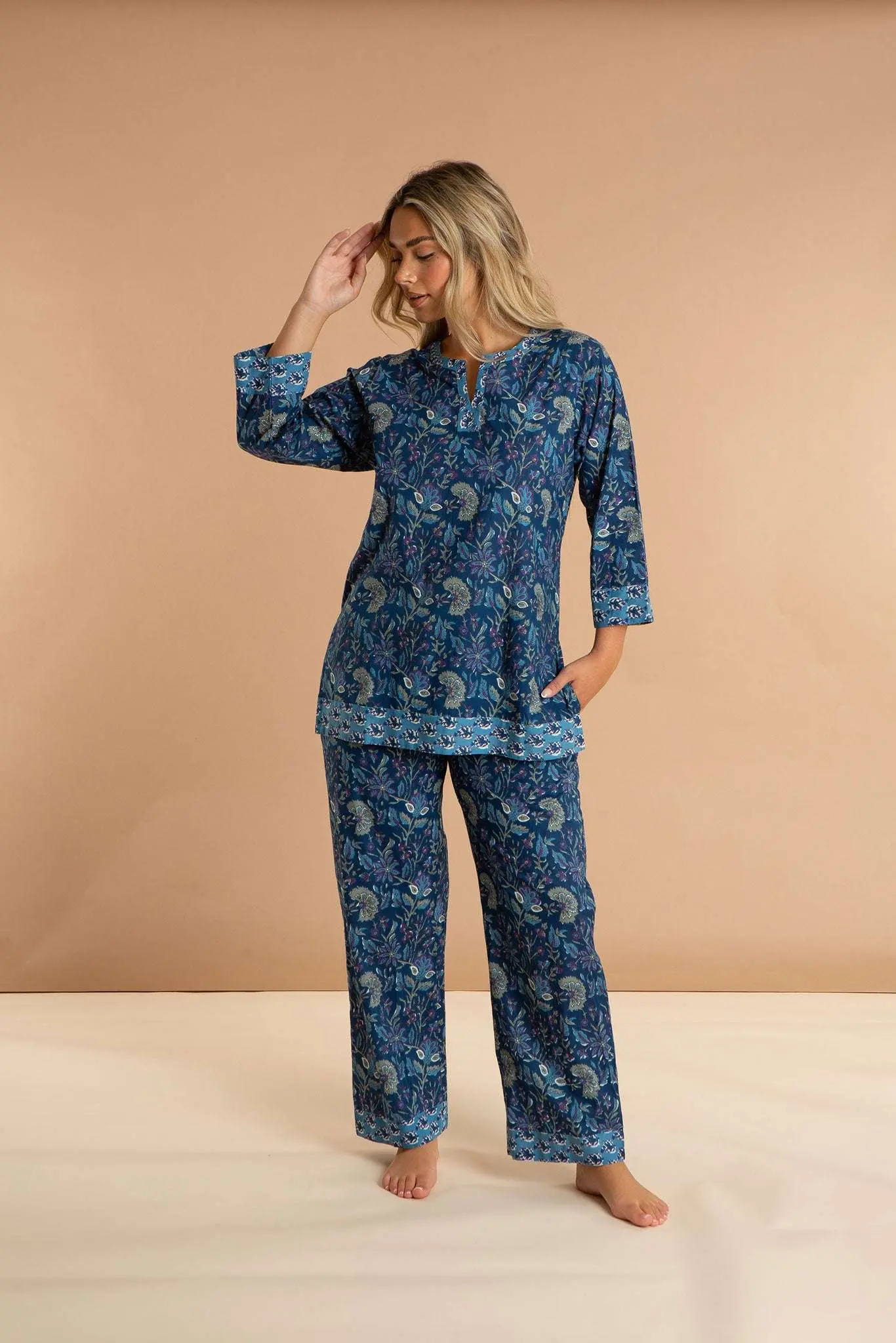 Blue Lagoon Women's Cotton Pyjama Trouser Set - Image 5