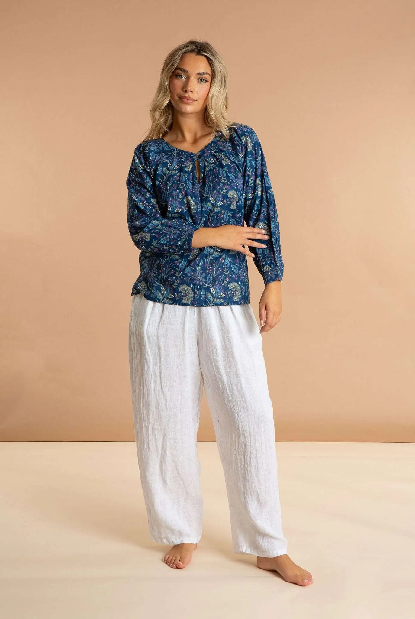 Blue Lagoon Women's Cotton Smock Top - Image 5